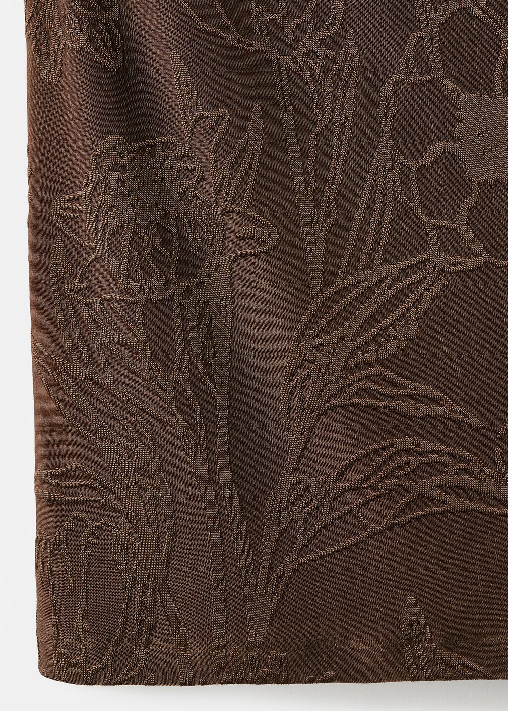 Jacquard floral-print top