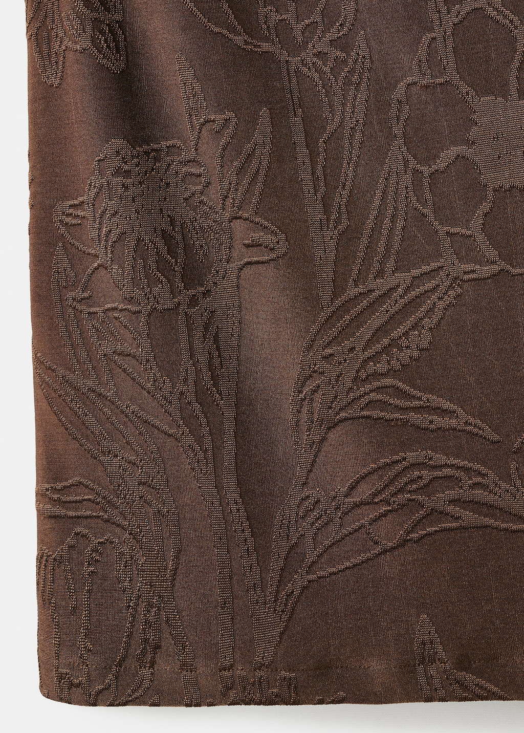 Jacquard floral-print top