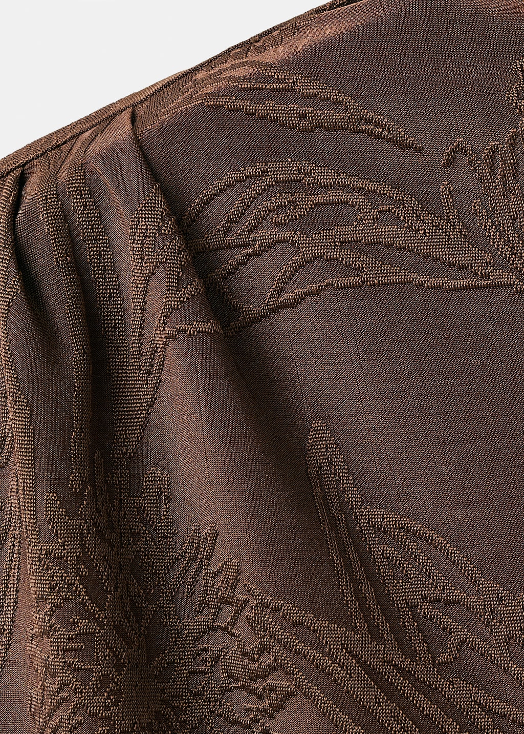 Jacquard floral-print top