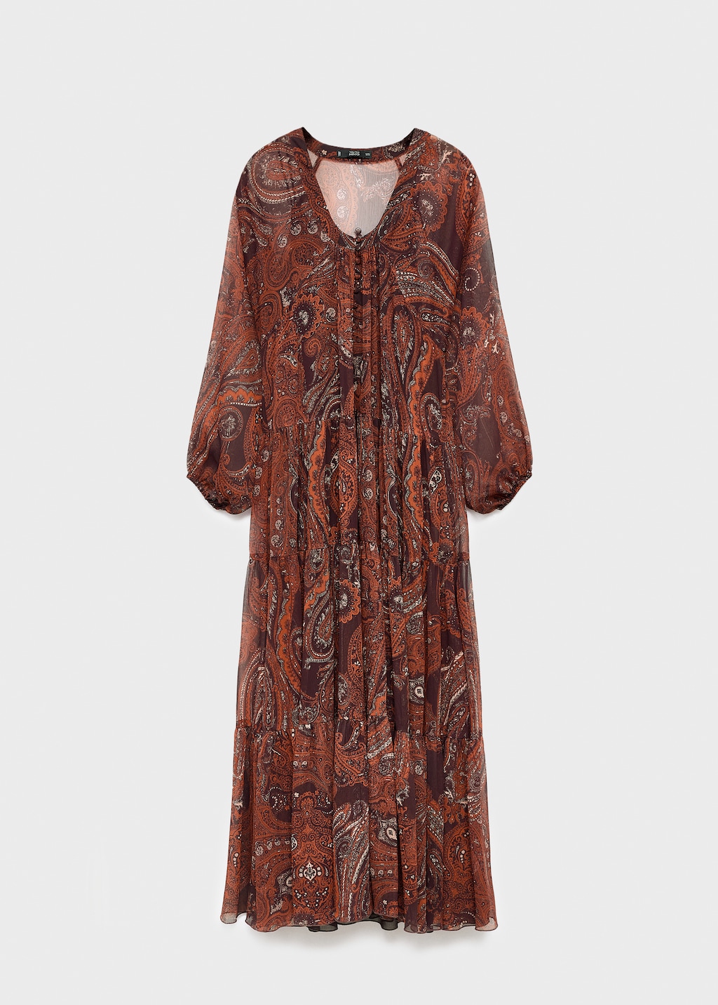 Paisley-print oversized dress - image 5
