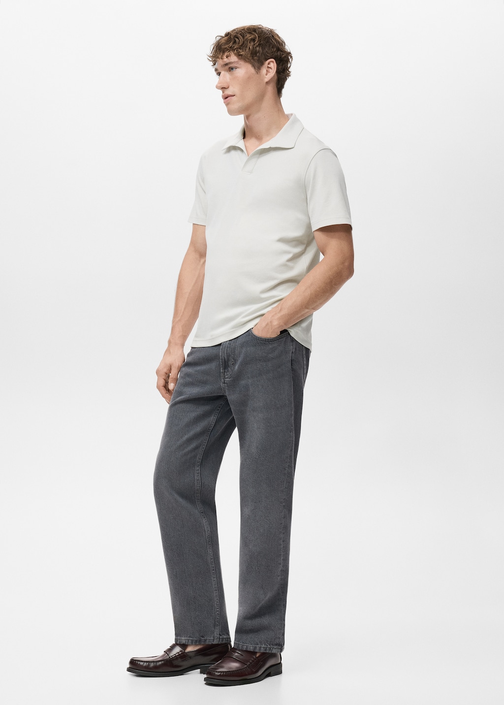 Cotton piqué polo shirt