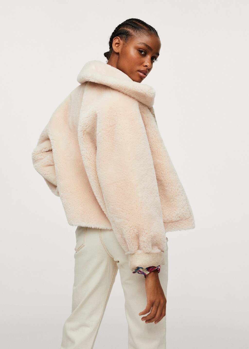 Faux shearling lined jacket 2025