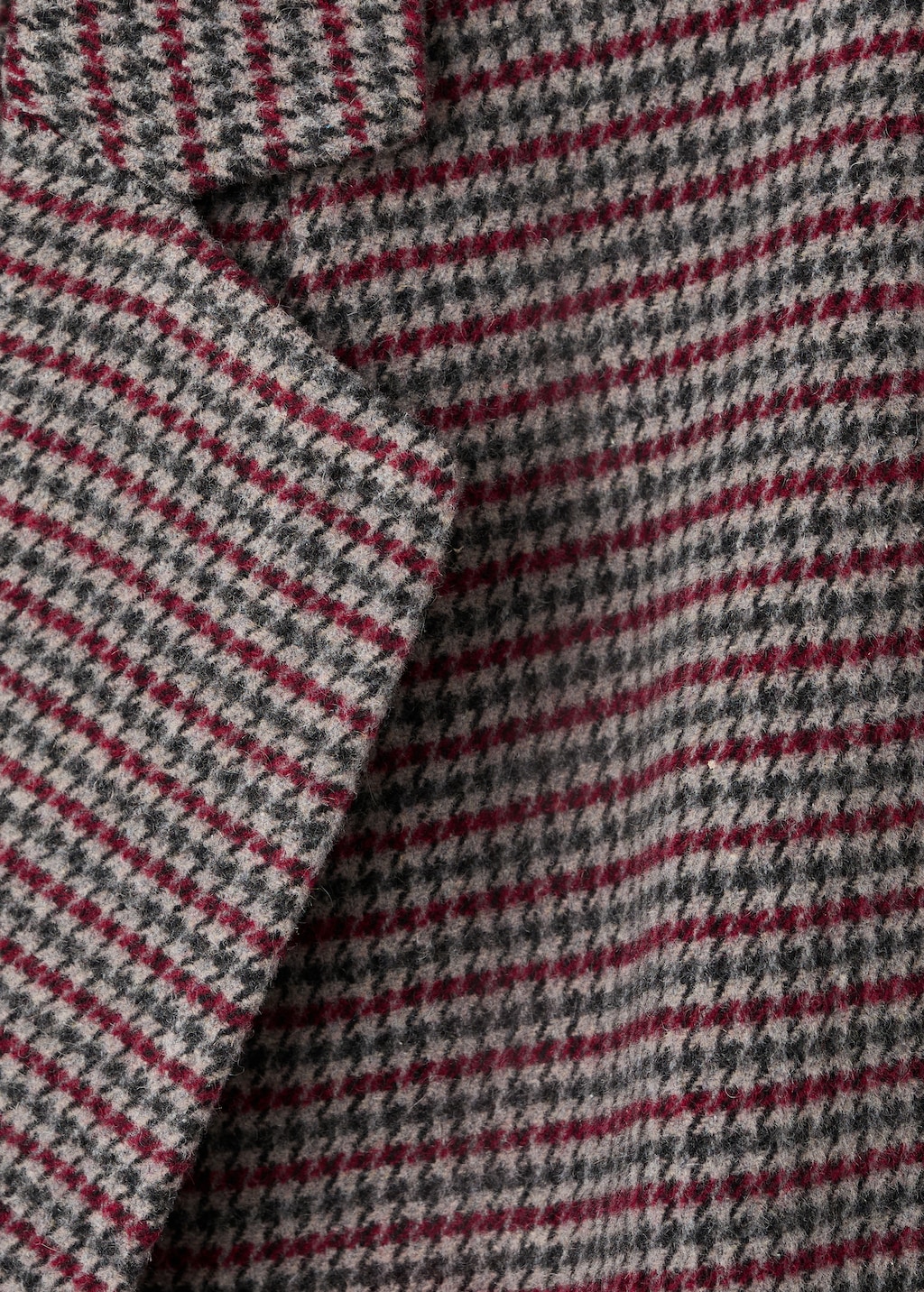 Houndstooth-check jacket