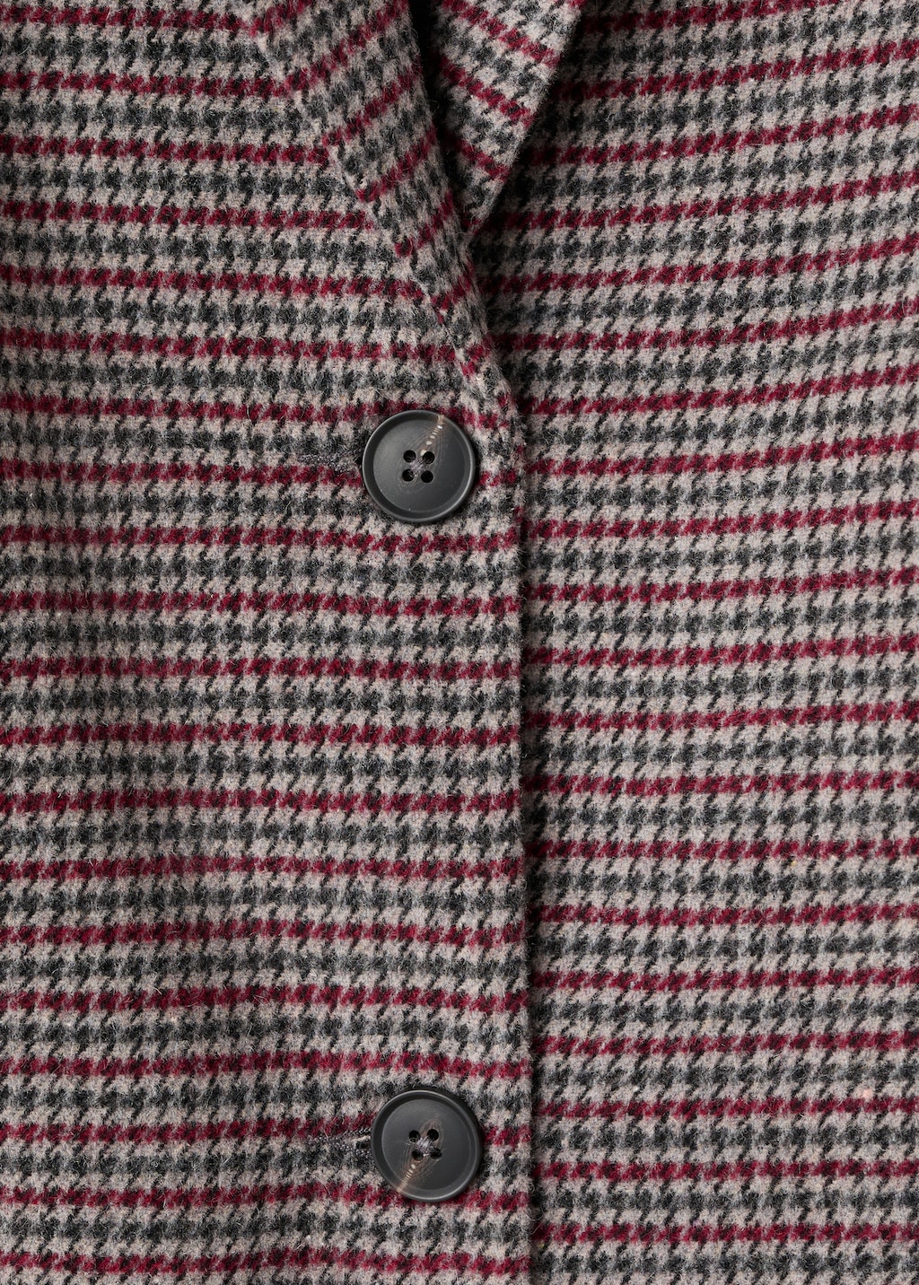 Houndstooth-check jacket