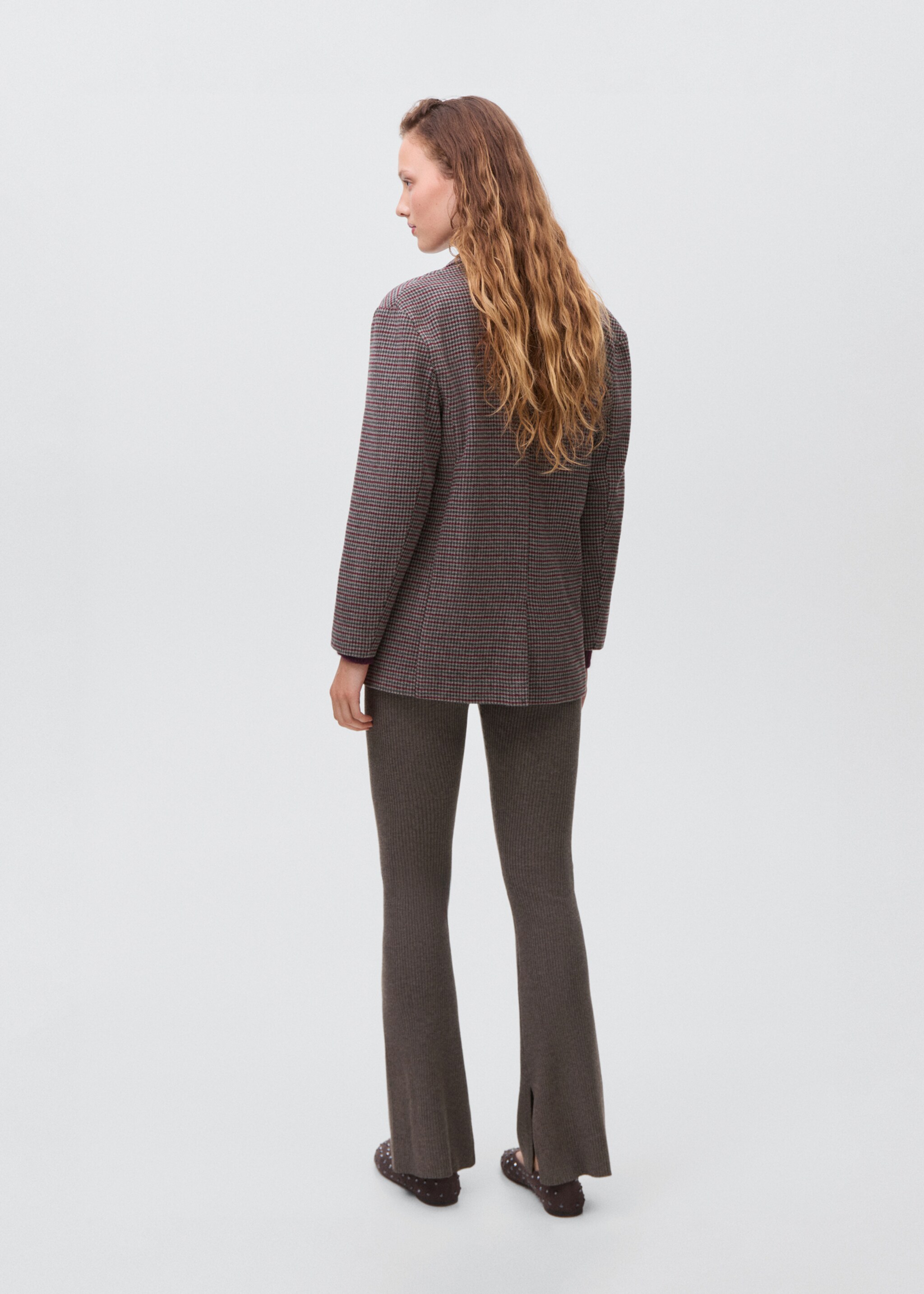 Tweed wool coat - Reverse of the article, Grey. Ref: 17075967-00.