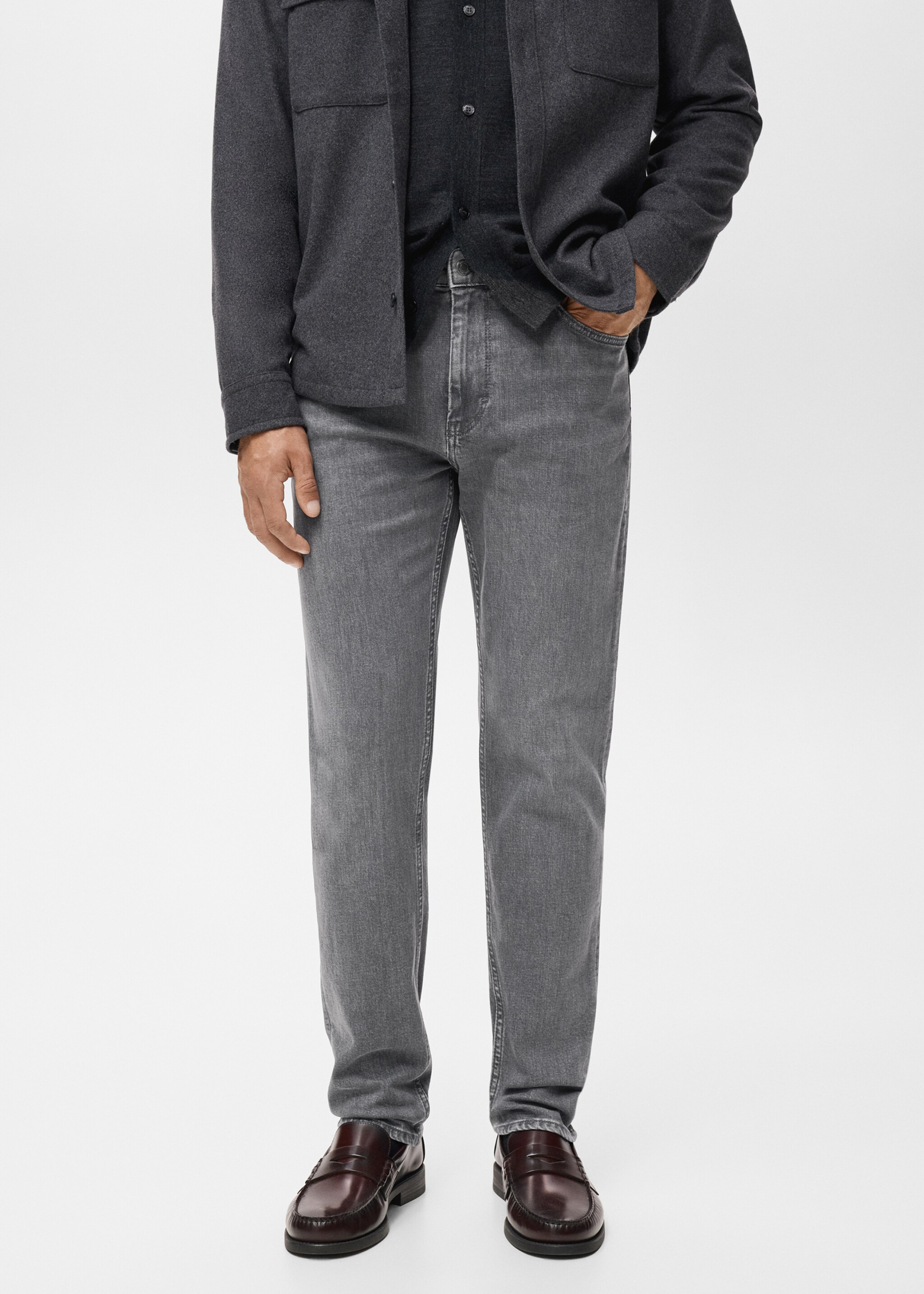 Jeans Patrick slim fit Ultra Soft Touch - Plano medio, Gris. Ref: 17075969-00.