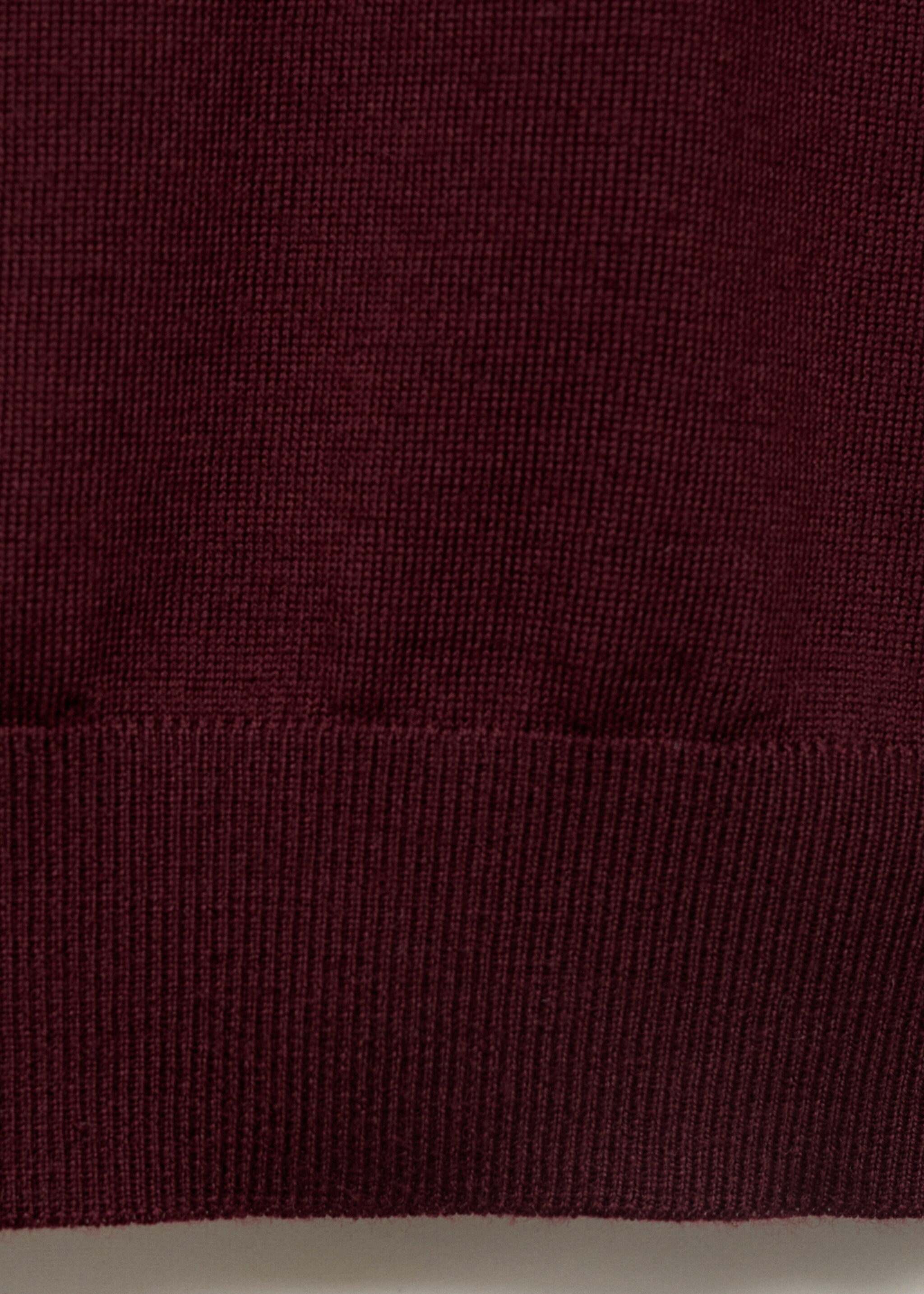 100% wool round-neck sweater - Details of the article 0, Wine. Ref: 17075970-00.