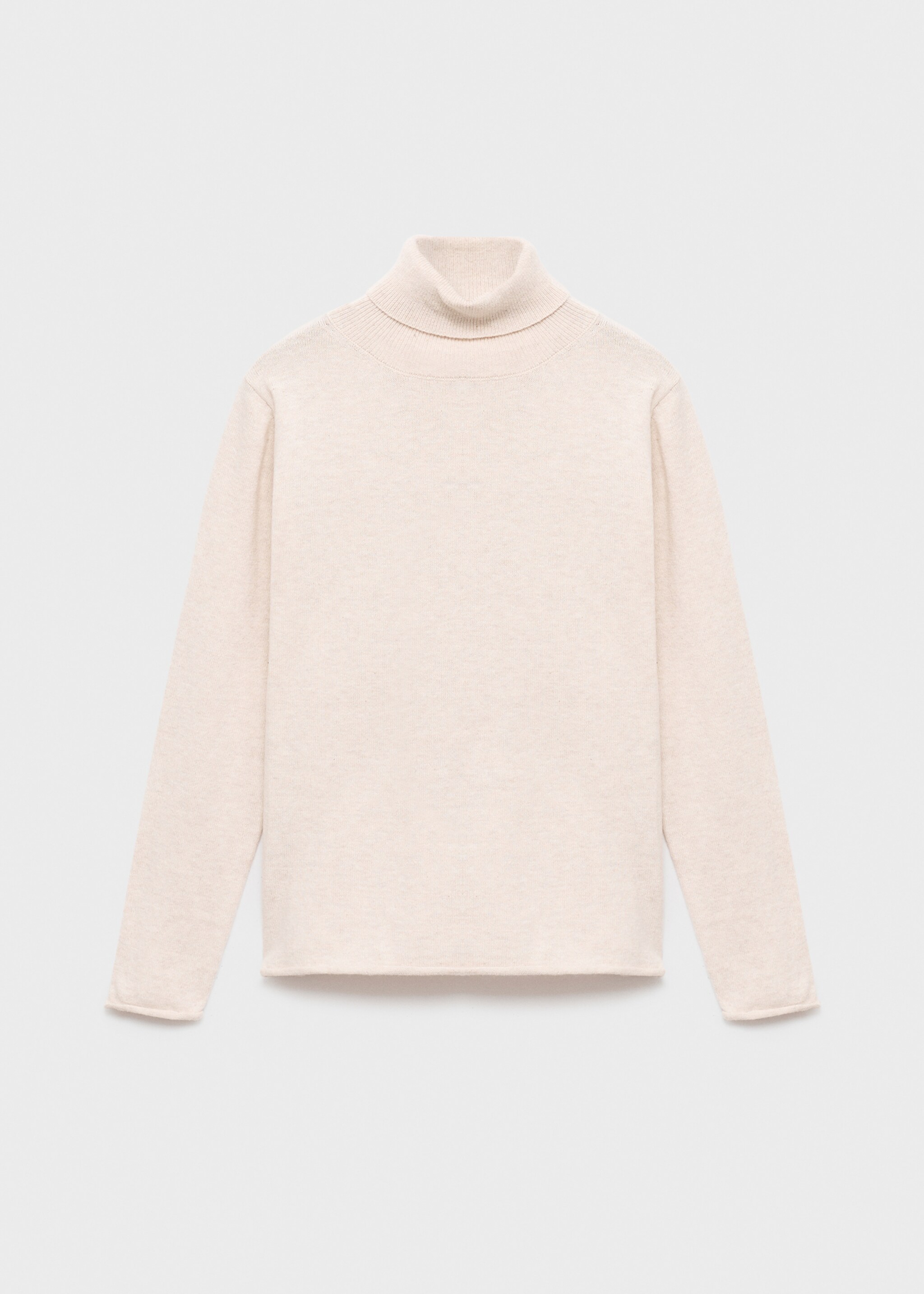 Turtleneck knit sweater - Article without model, Beige. Ref: 17075971-00.