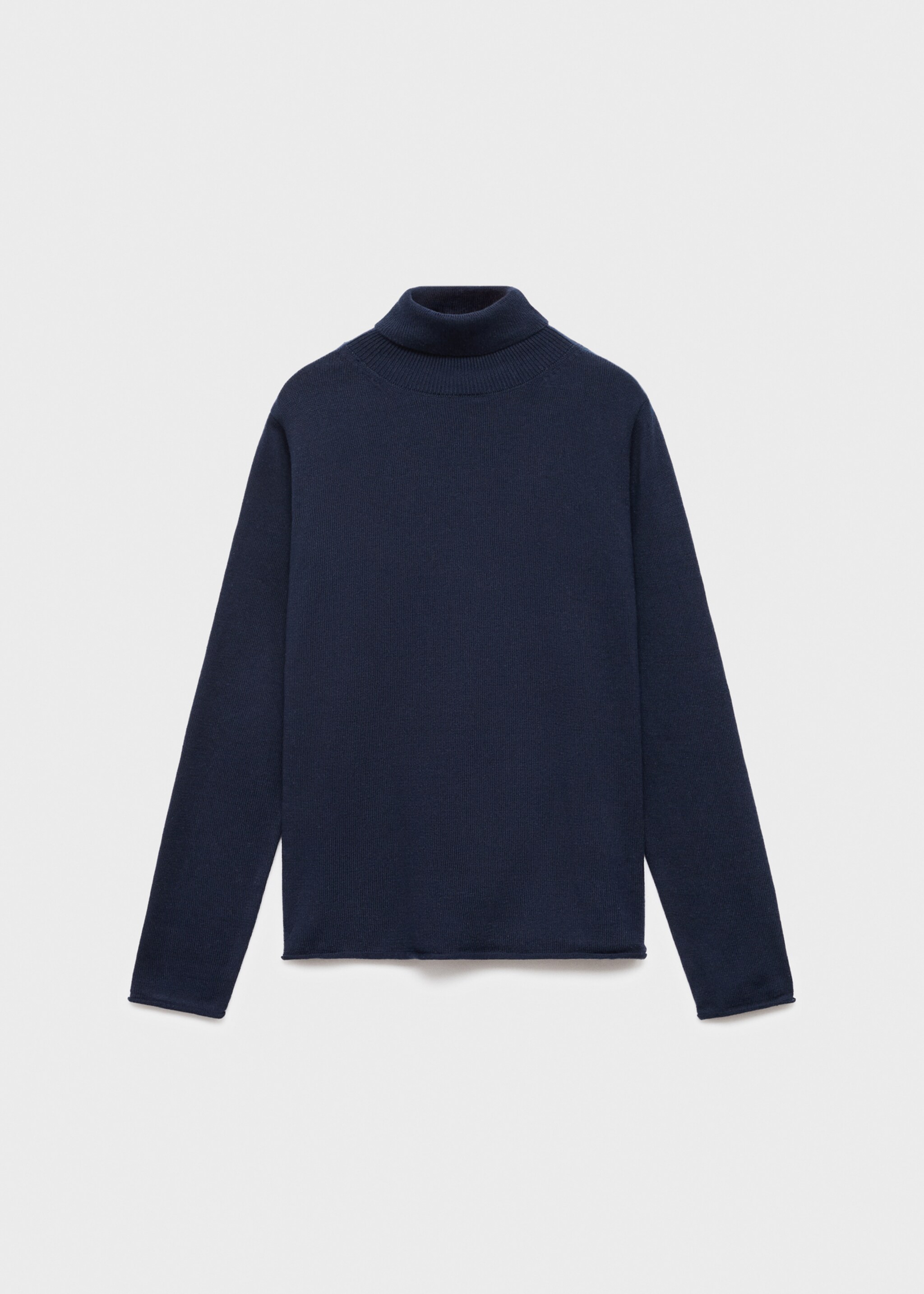 Turtleneck knit sweater - Article without model, Dark Navy. Ref: 17075971-00.