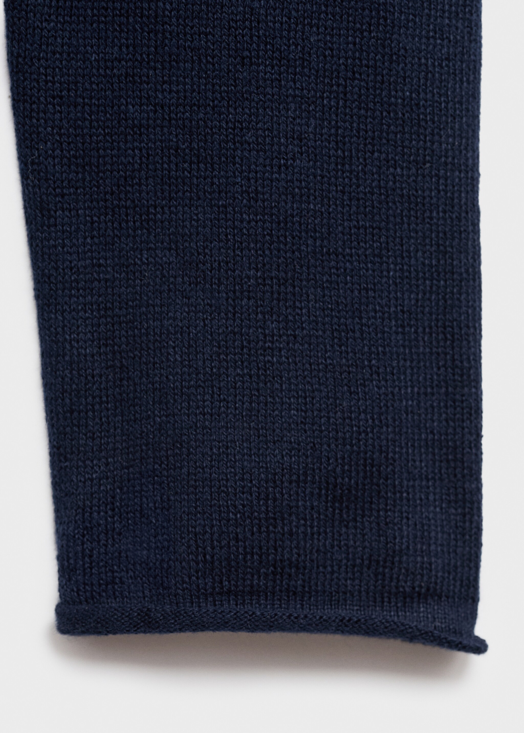 Turtleneck knit sweater - Details of the article 0, Dark Navy. Ref: 17075971-00.