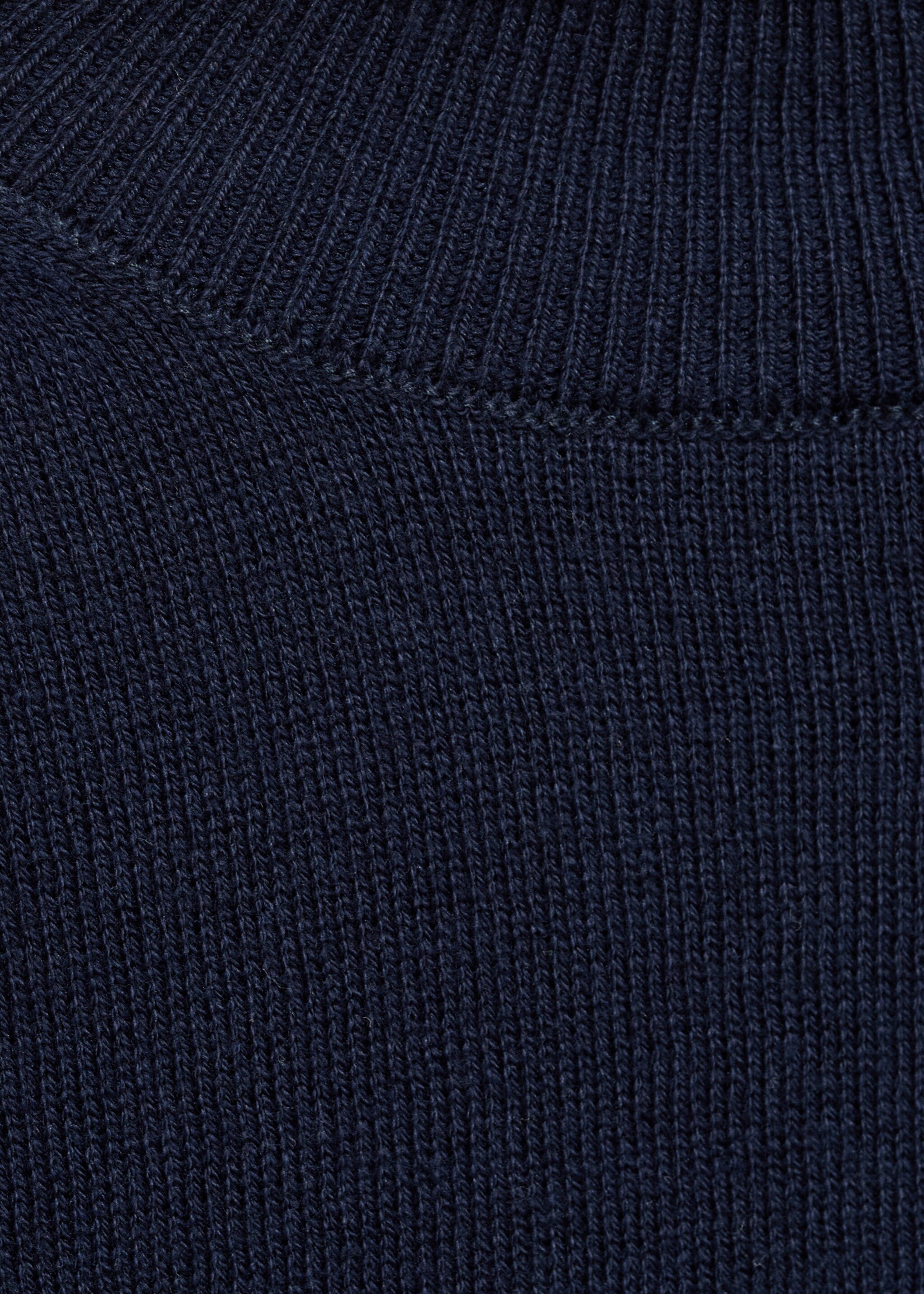 Turtleneck knit sweater - Details of the article 8, Dark Navy. Ref: 17075971-00.