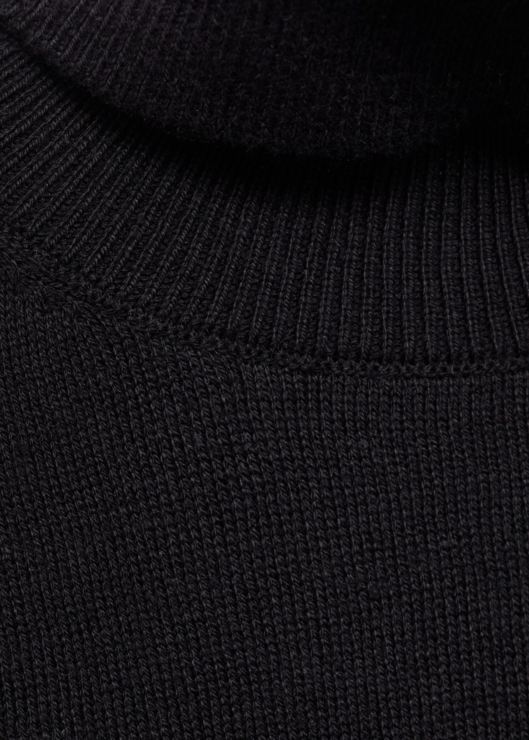Jersey punto cuello alto - Detalle del artículo 8, Negro. Ref: 17075971-00.