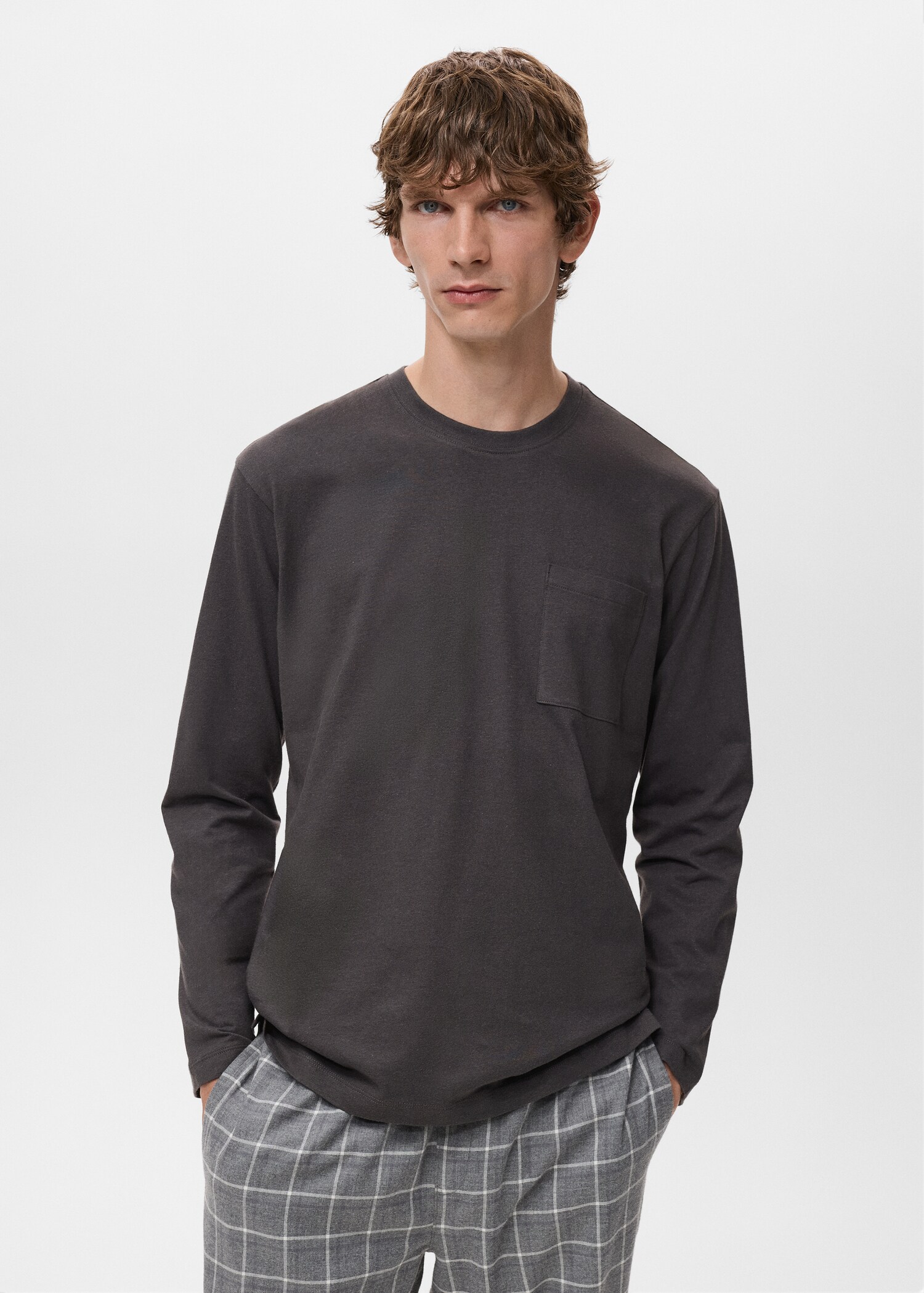Check cotton pyjama pack - Medium plane