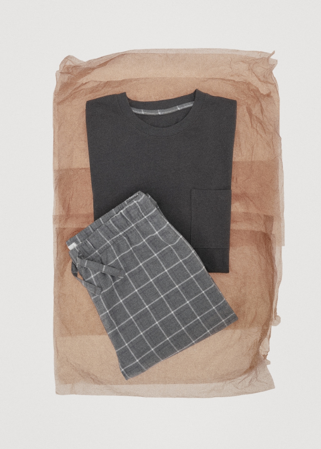 Check cotton pyjama pack