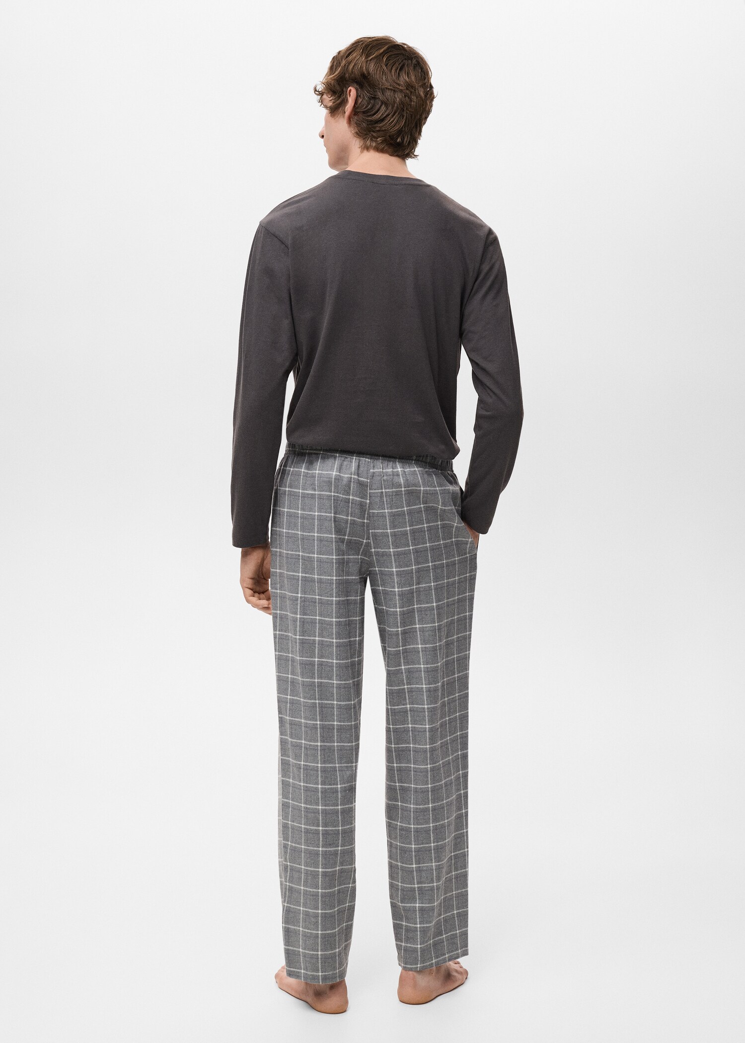 Check cotton pyjama pack - Reverse of the article