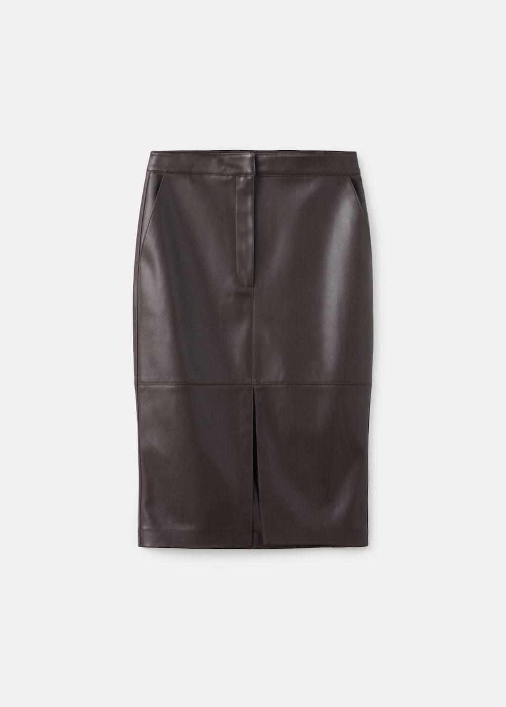Faux-effect pencil skirt