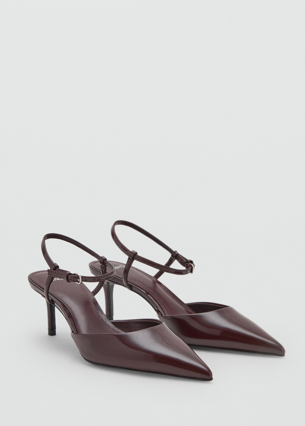 Kitten-heeled shoes with ankle strap - image 2
