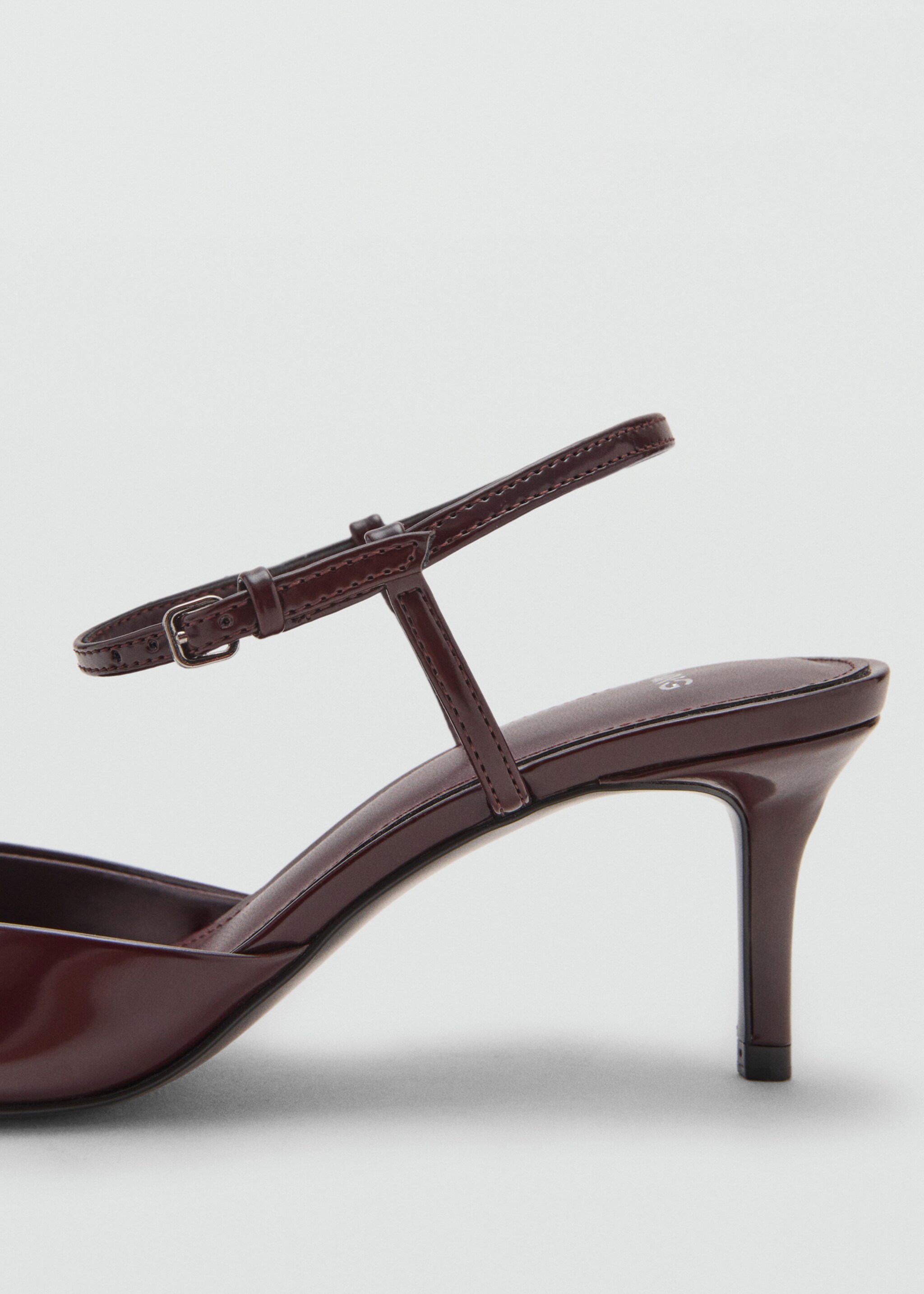 Chaussures talon kitten boucle - Détail de l'article 2, Bordeaux. Ref: 17075976-00.
