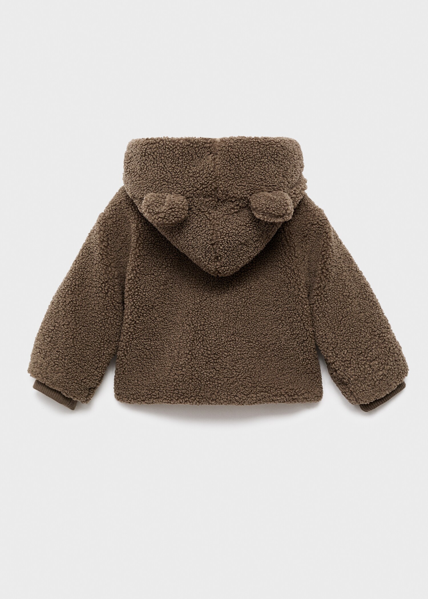 Lambskin hooded earflap hat - Reverse of the article