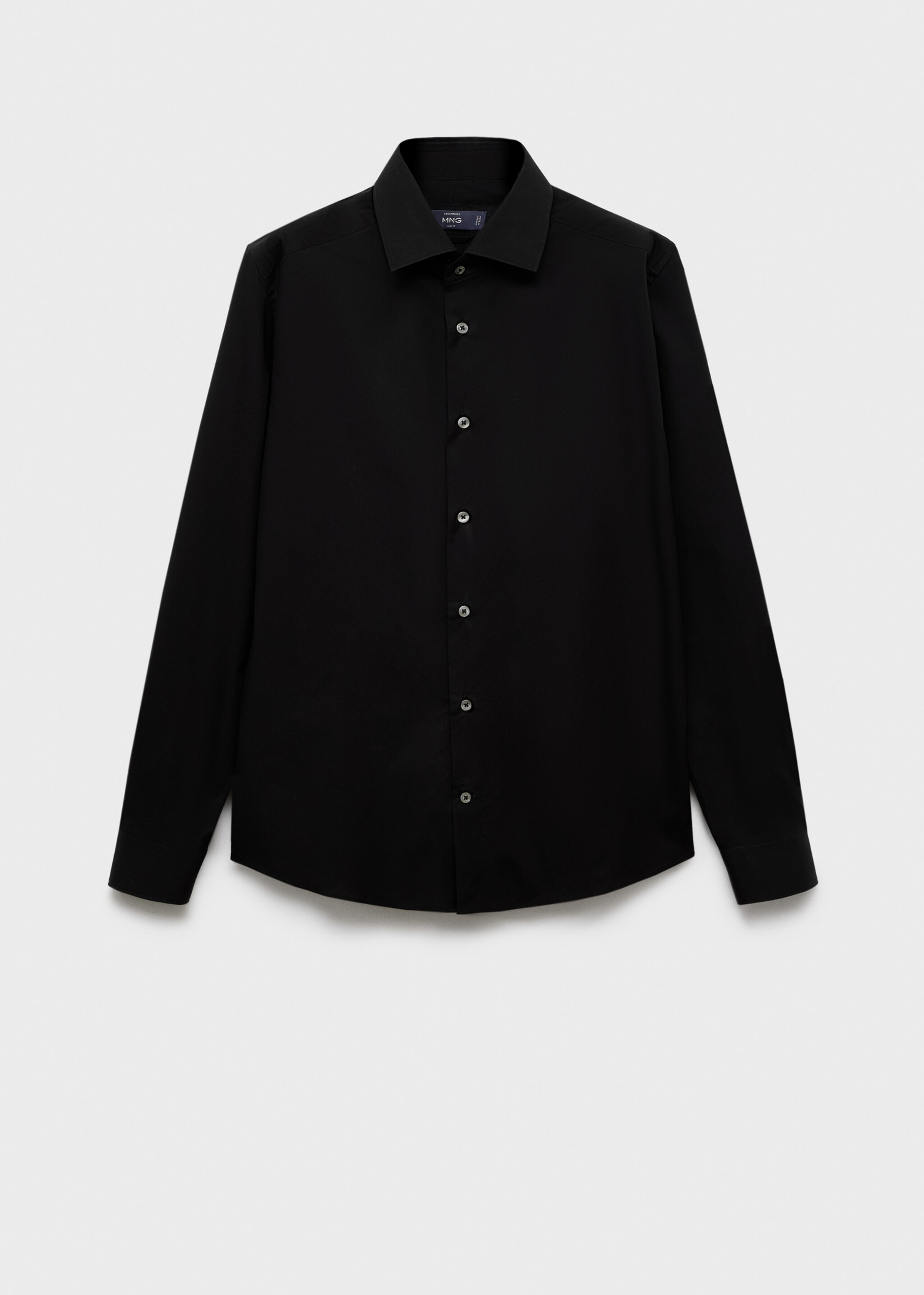 Camisa 100% algodón regular fit - Artículo sin modelo, Negro. Ref: 17075979-00.