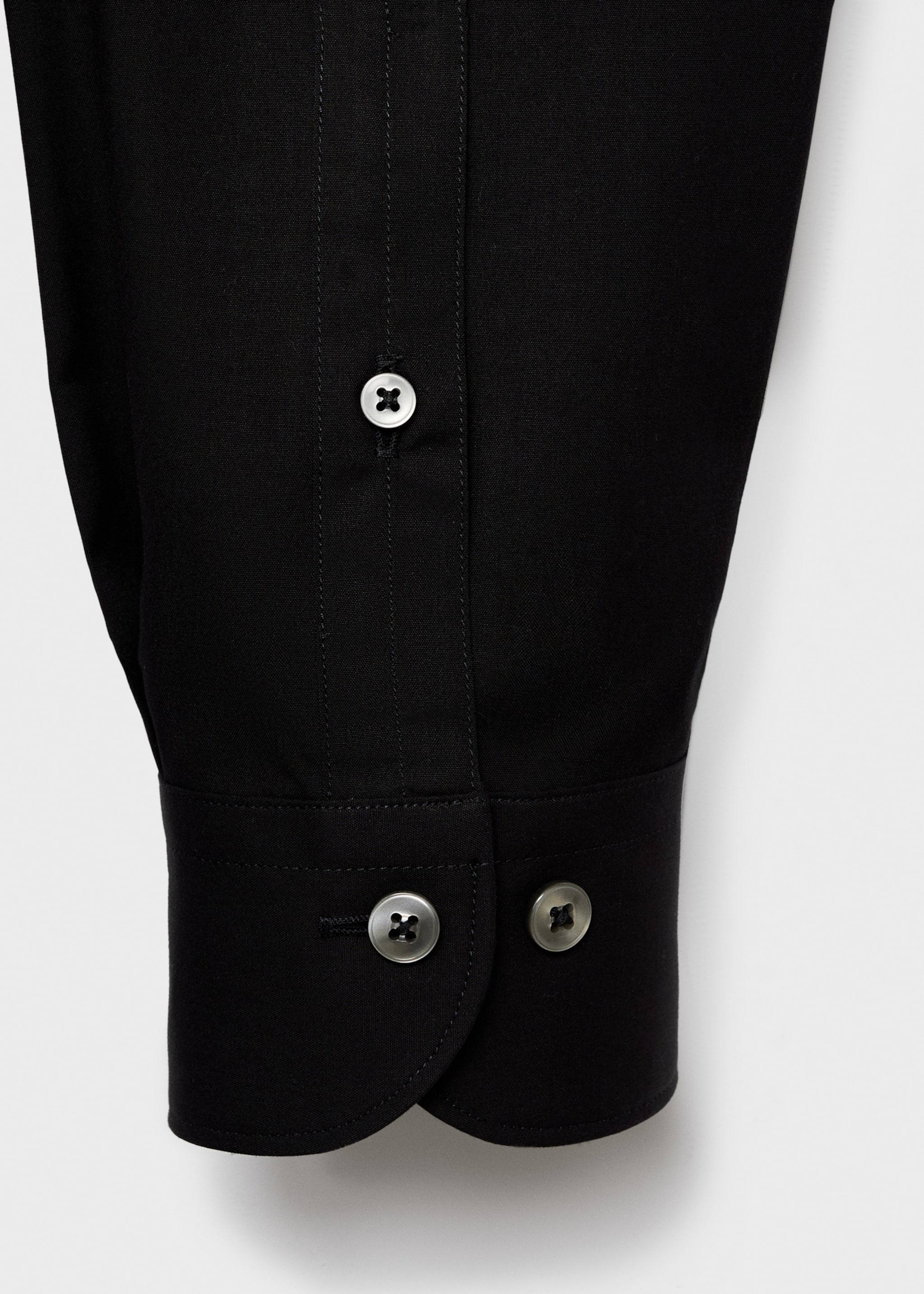 Camisa 100% algodón regular fit - Detalle del artículo 0, Negro. Ref: 17075979-00.