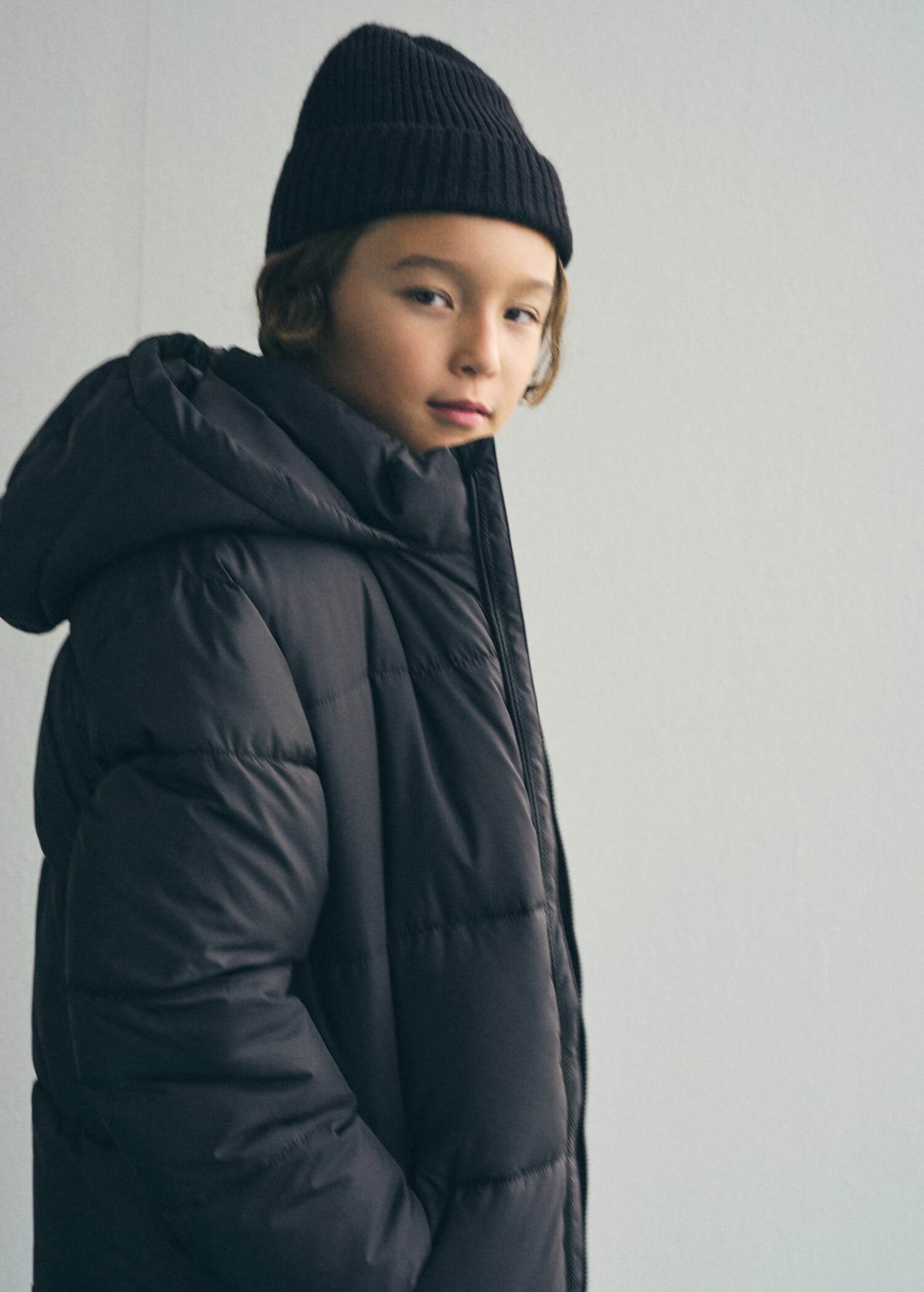 Knitted hat with turn-up - Details of the article 9