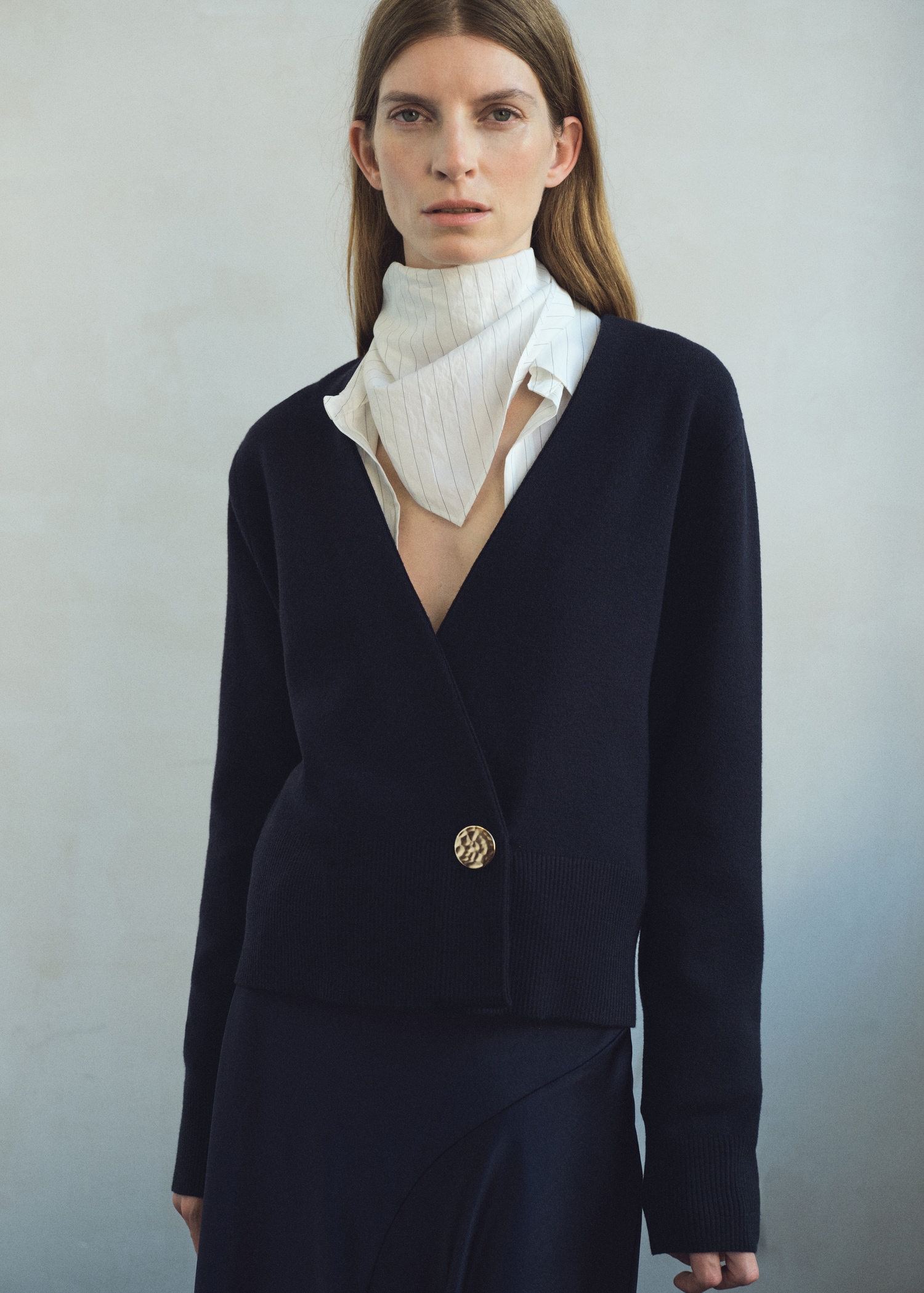 Double-breasted cardigan - Medium plane