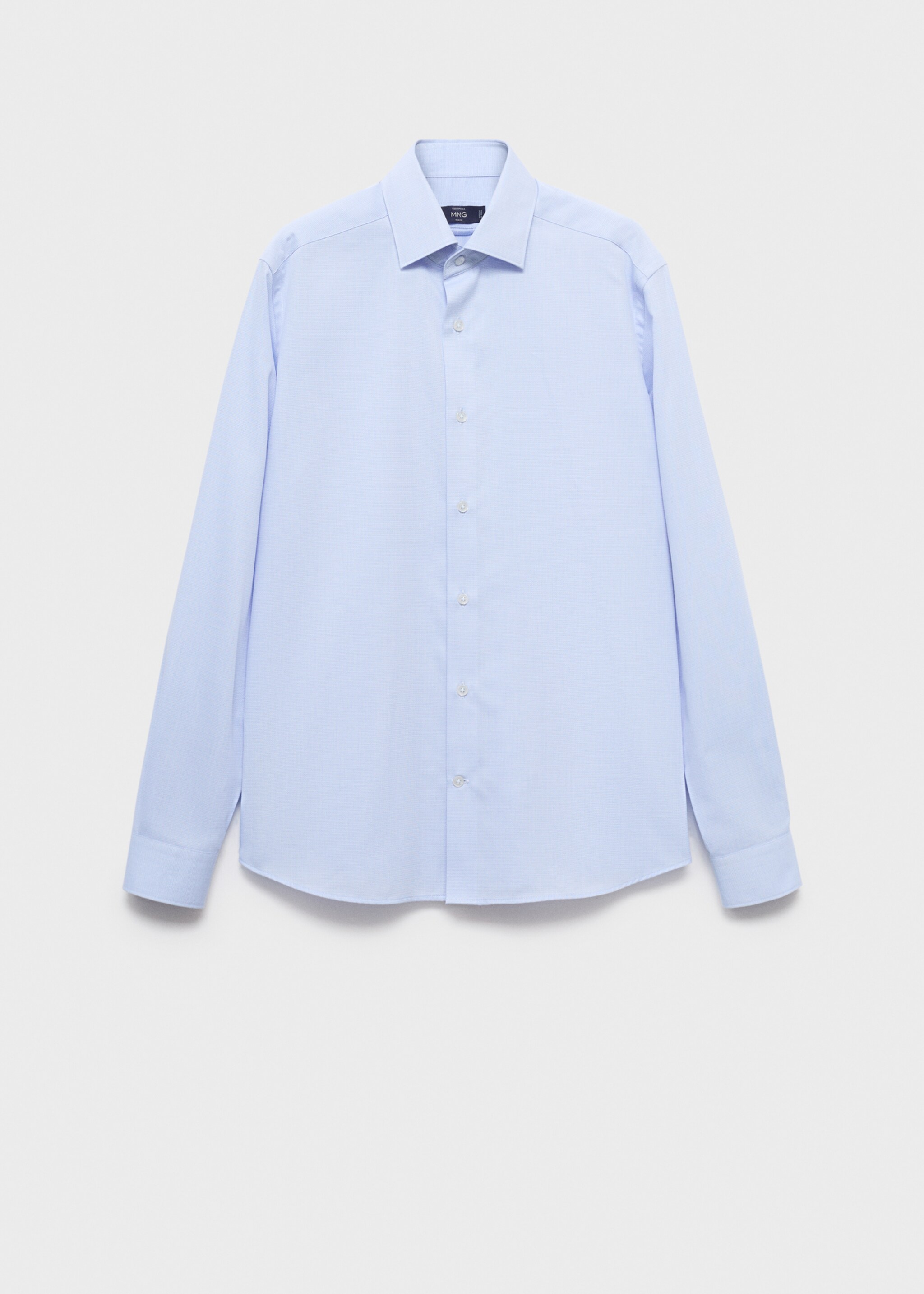 Camisa algodón slim fit - Artículo sin modelo, Azul celeste. Ref: 17075984-00.