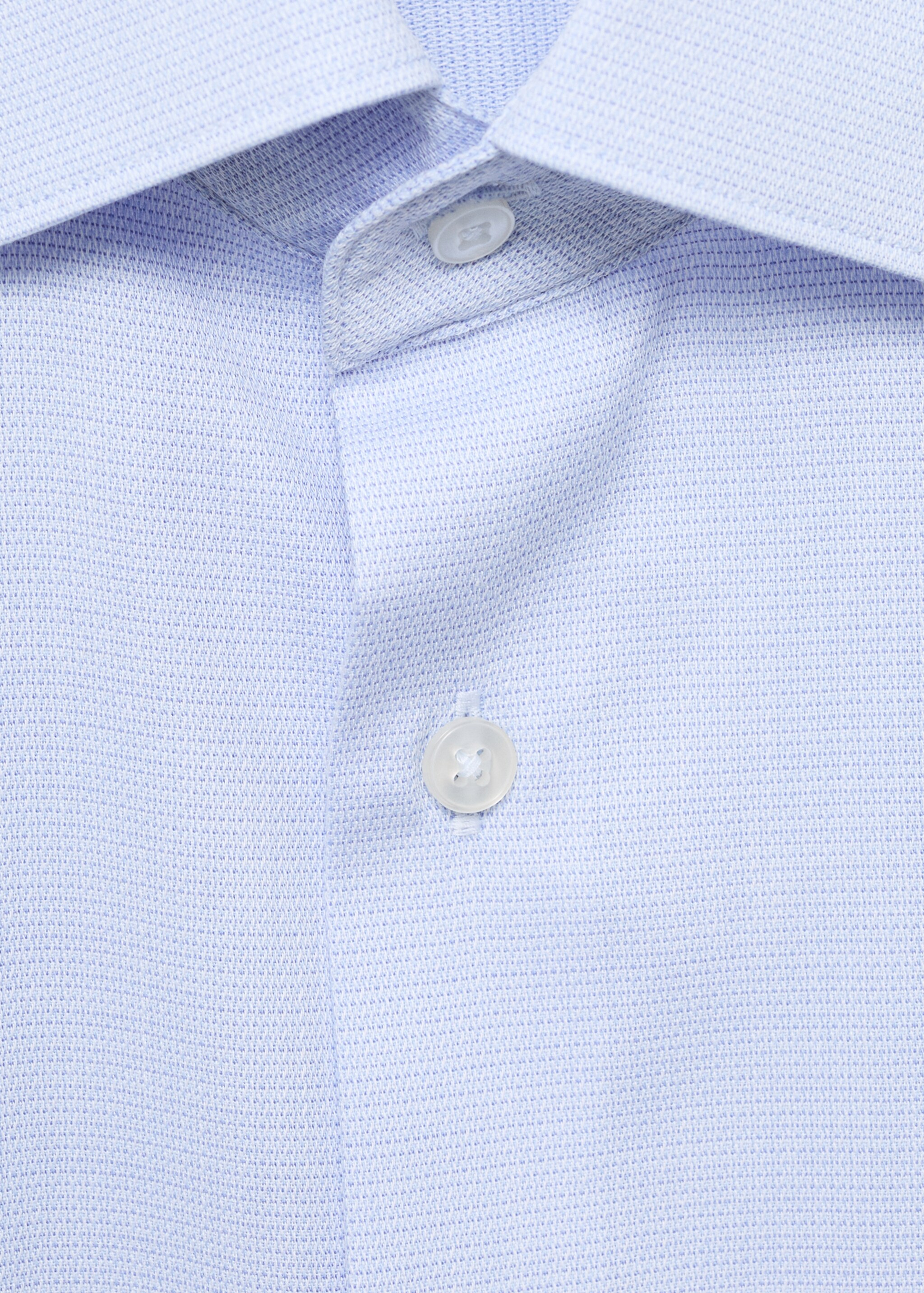 Camisa algodón slim fit - Detalle del artículo 8, Azul celeste. Ref: 17075984-00.