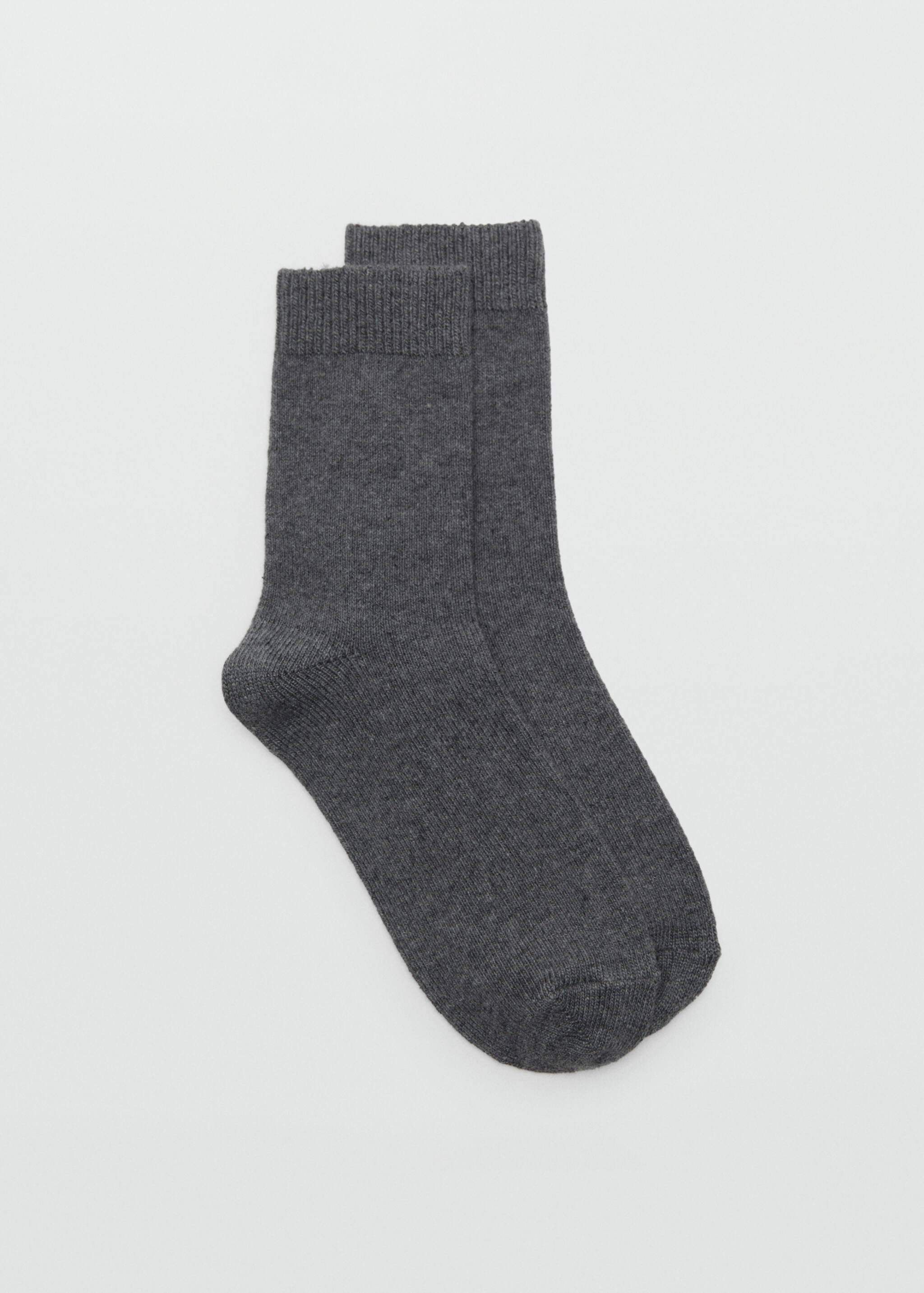 Wool-blend socks - Article without model, Dark Heather Grey. Ref: 17075985-00.