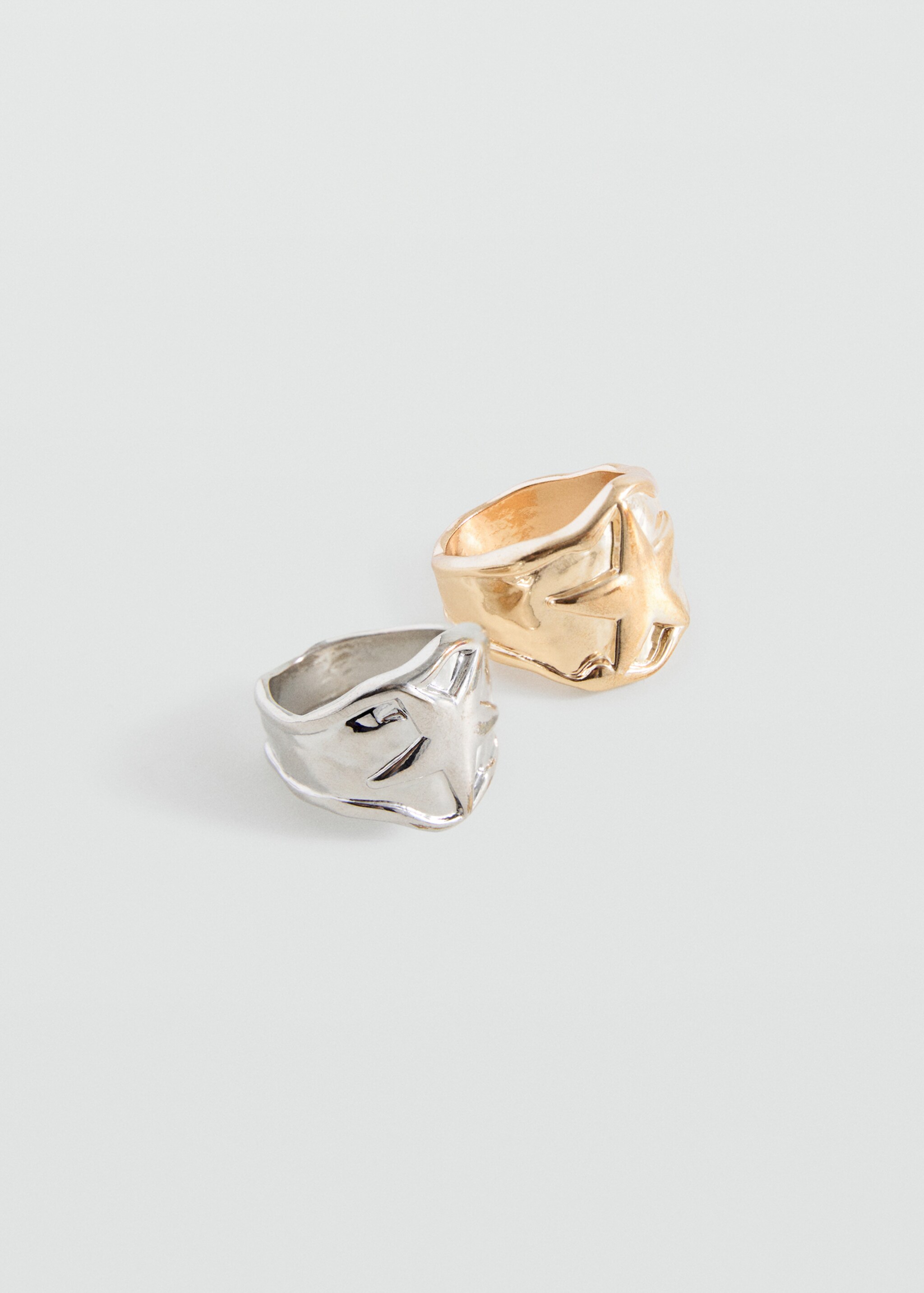 2-pack combined rings - Medium plane, Silver. Ref: 17075987-00.