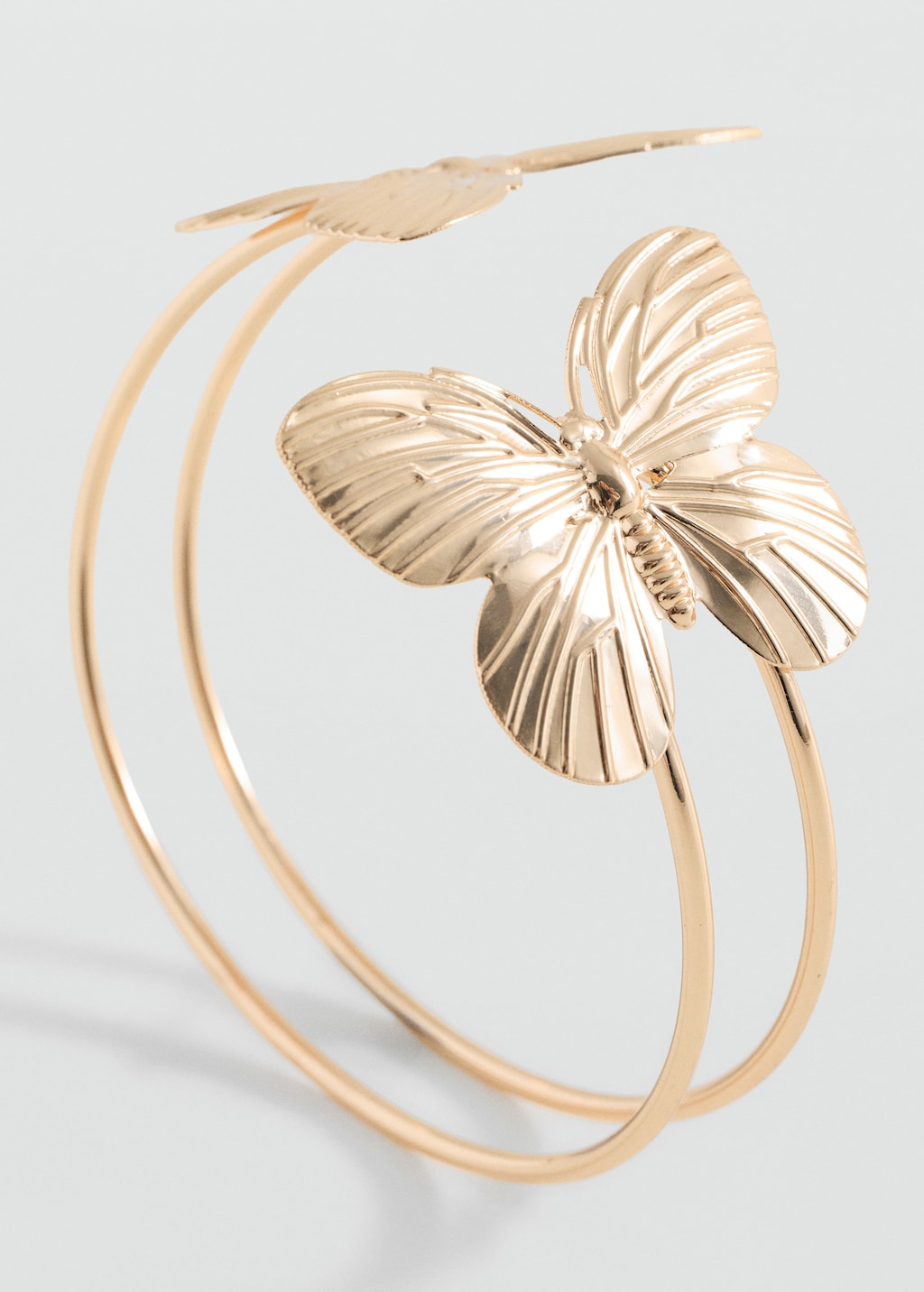 Rigid butterfly bracelet