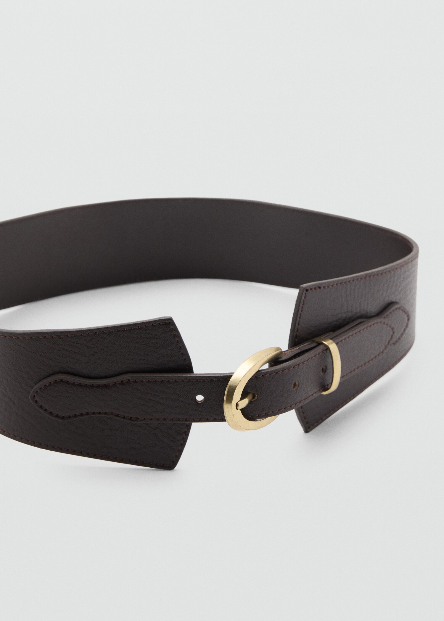Leather obi belt - Medium plane