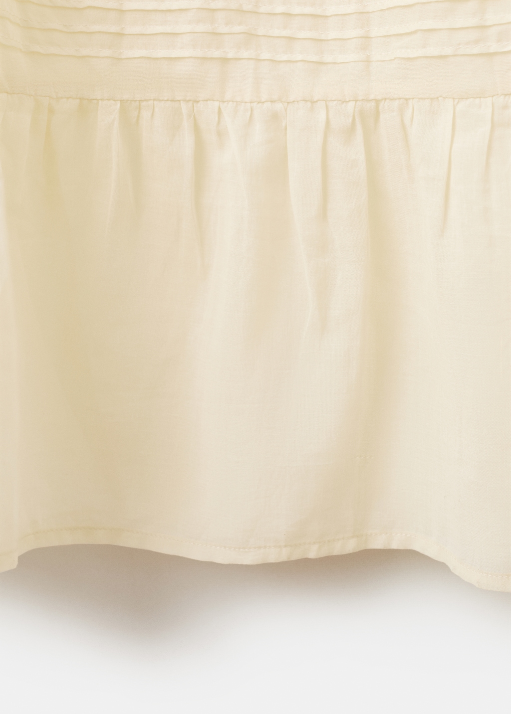 Cotton lace nightdress with drawstring