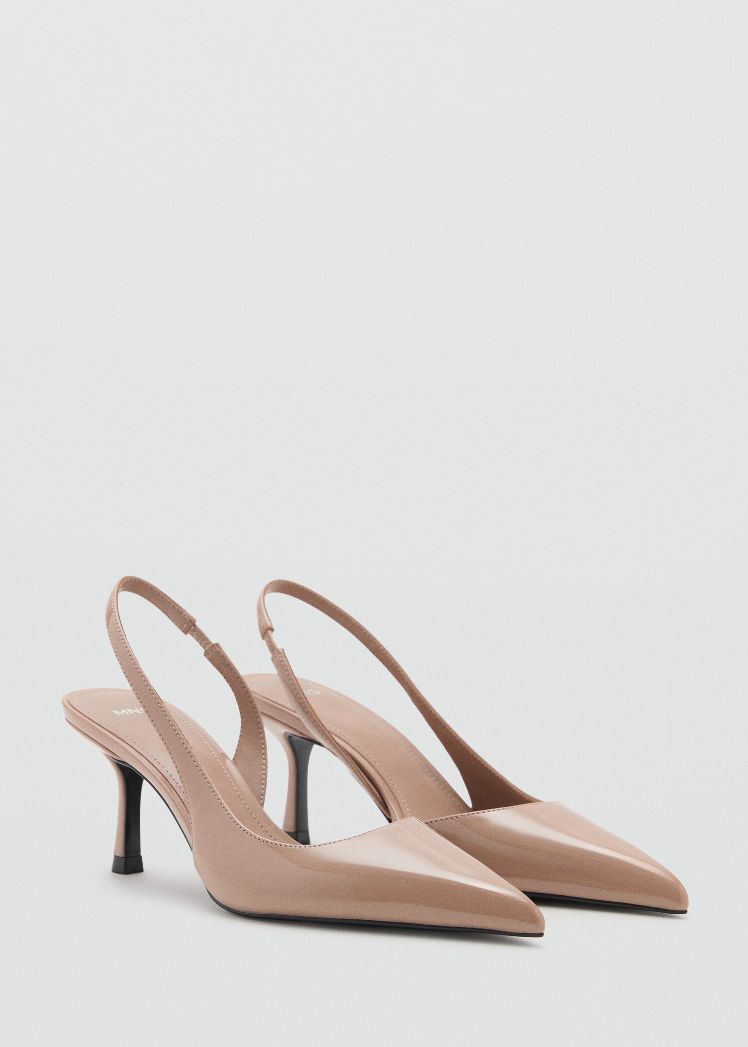 Patent heeled shoes - Medium plane