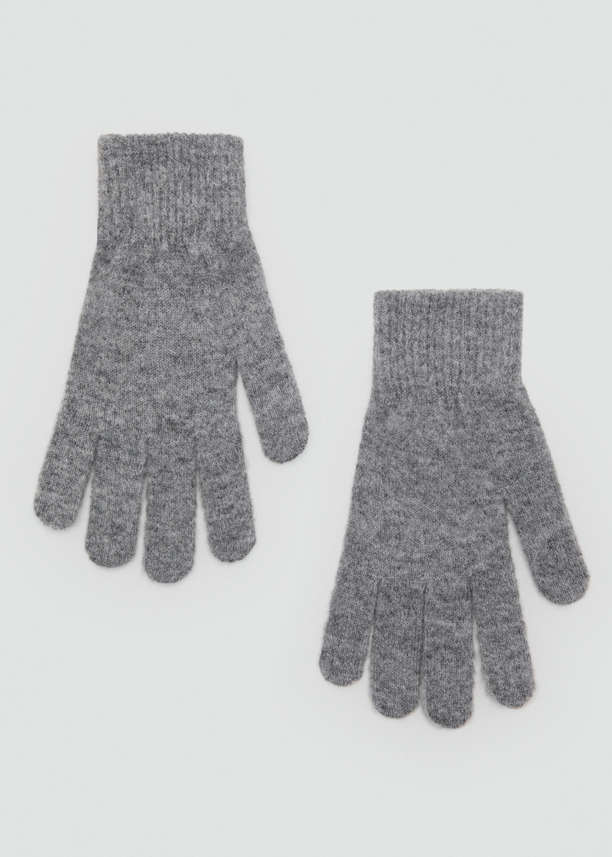 Knitted gloves - Article without model, Grey. Ref: 17075996-00.