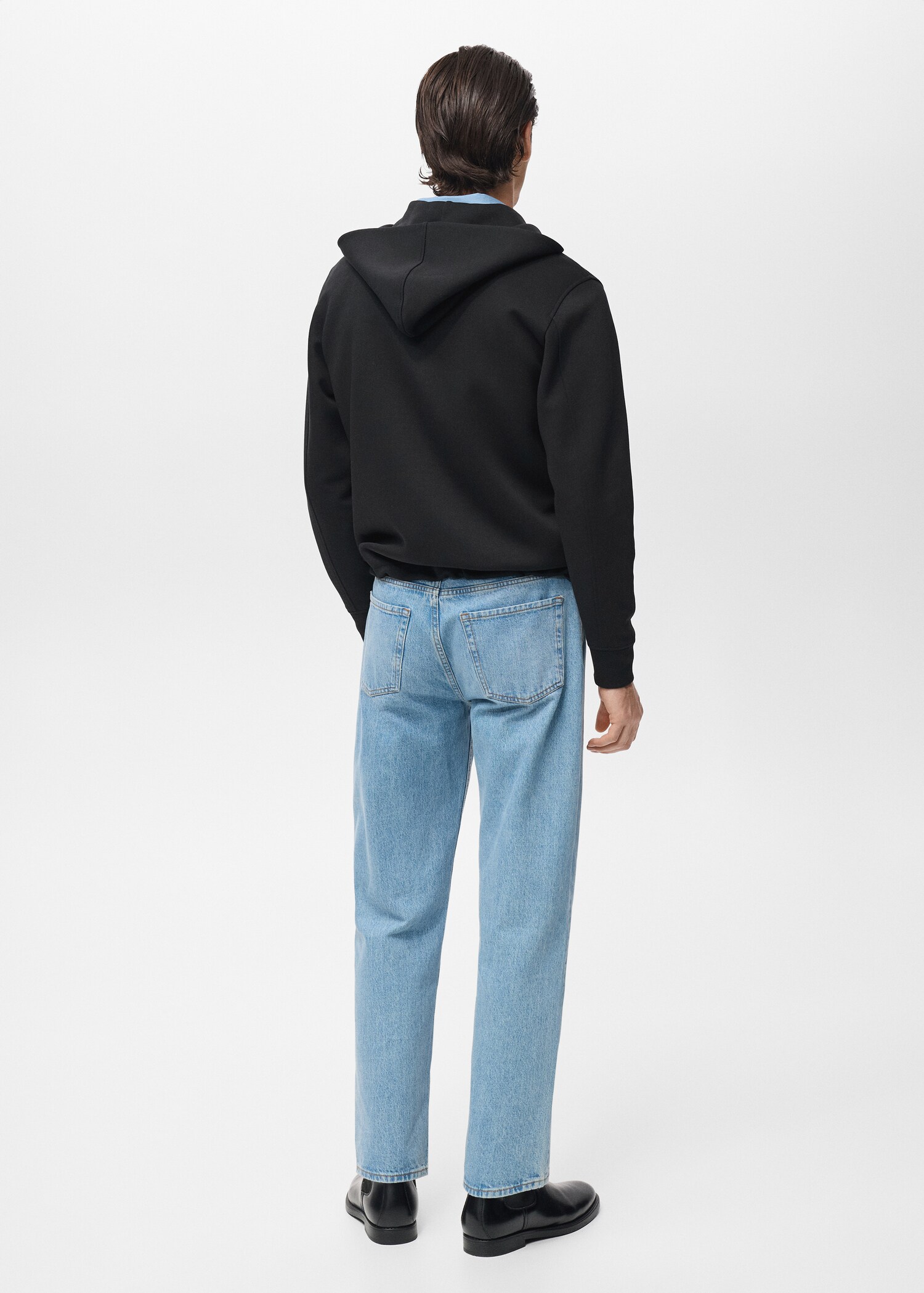 Sudadera cremallera capucha - Reverso del artículo