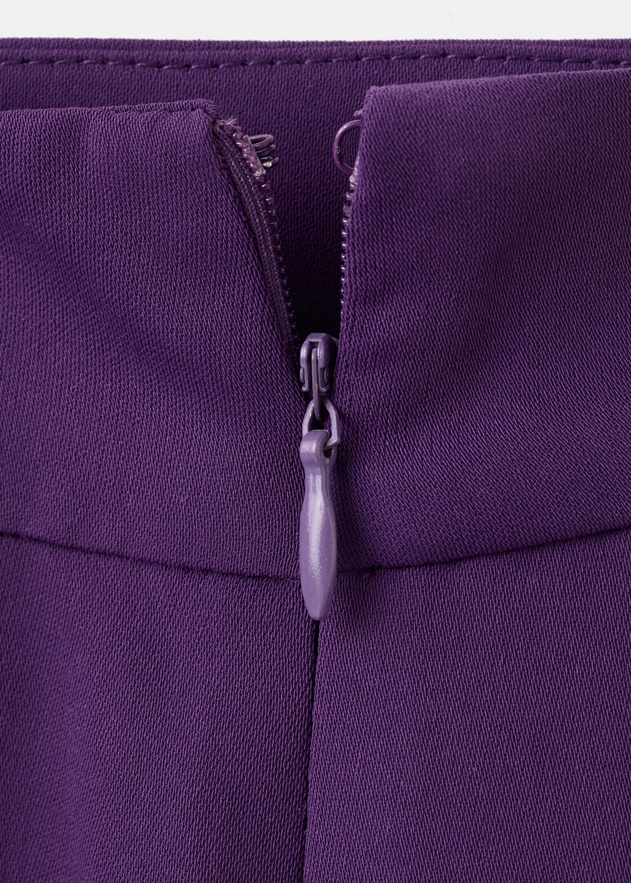 Pantalon droit taille haute - Détail de l'article 8, Violet. Ref: 17075999-00.