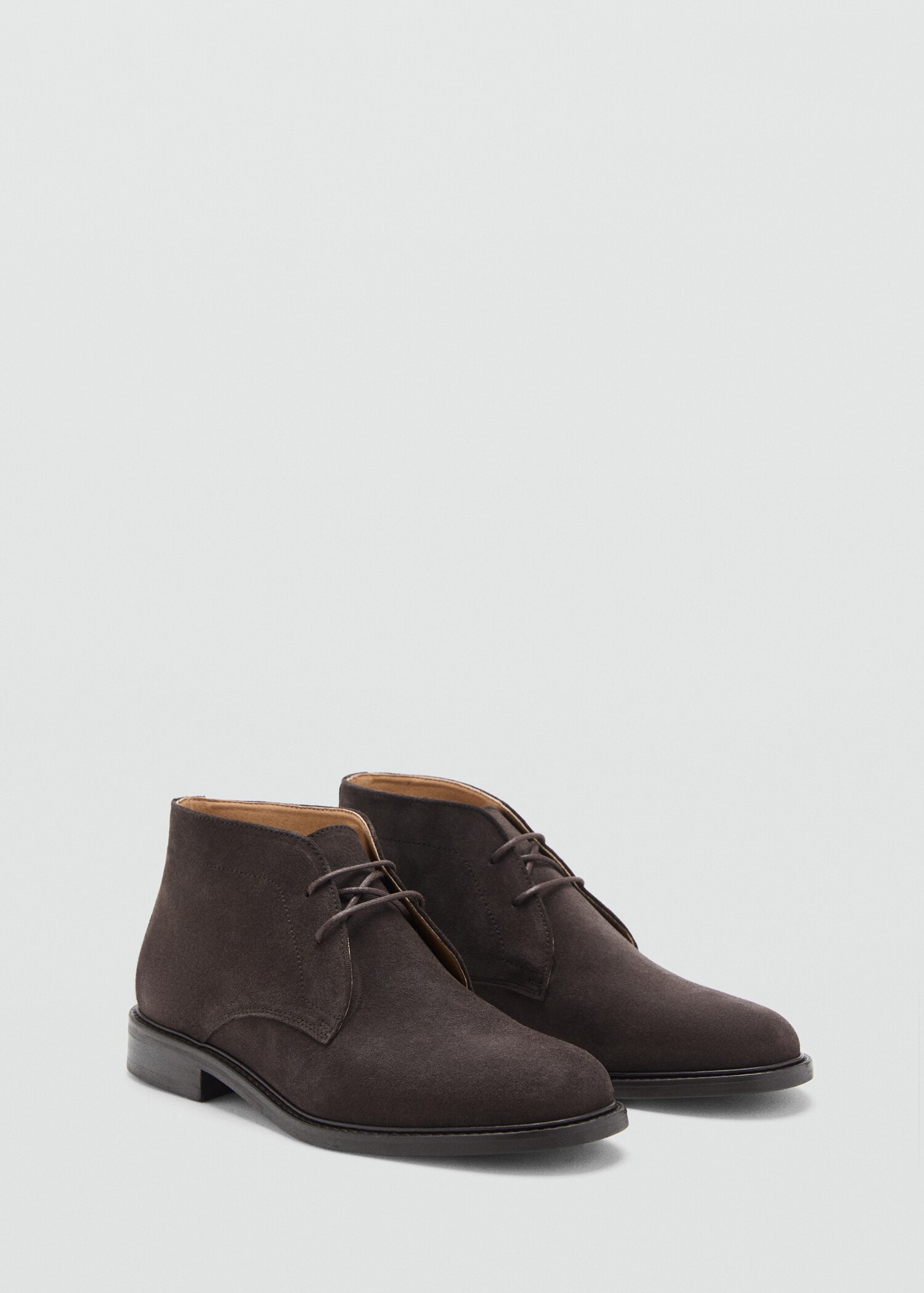 Suede leather ankle boots - Medium plane