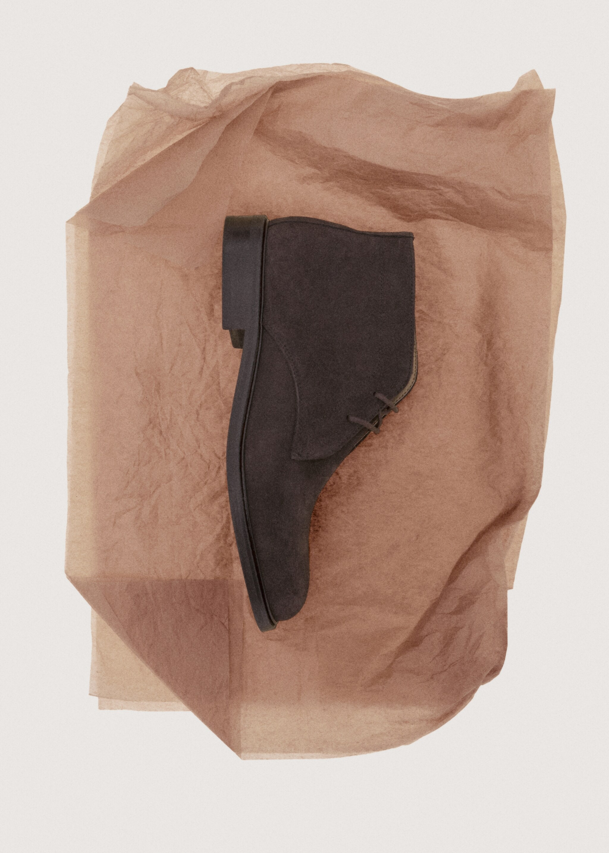 Bottines cuir et croûte de cuir - Détail de l'article 9, Marron. Ref: 17076000-00.