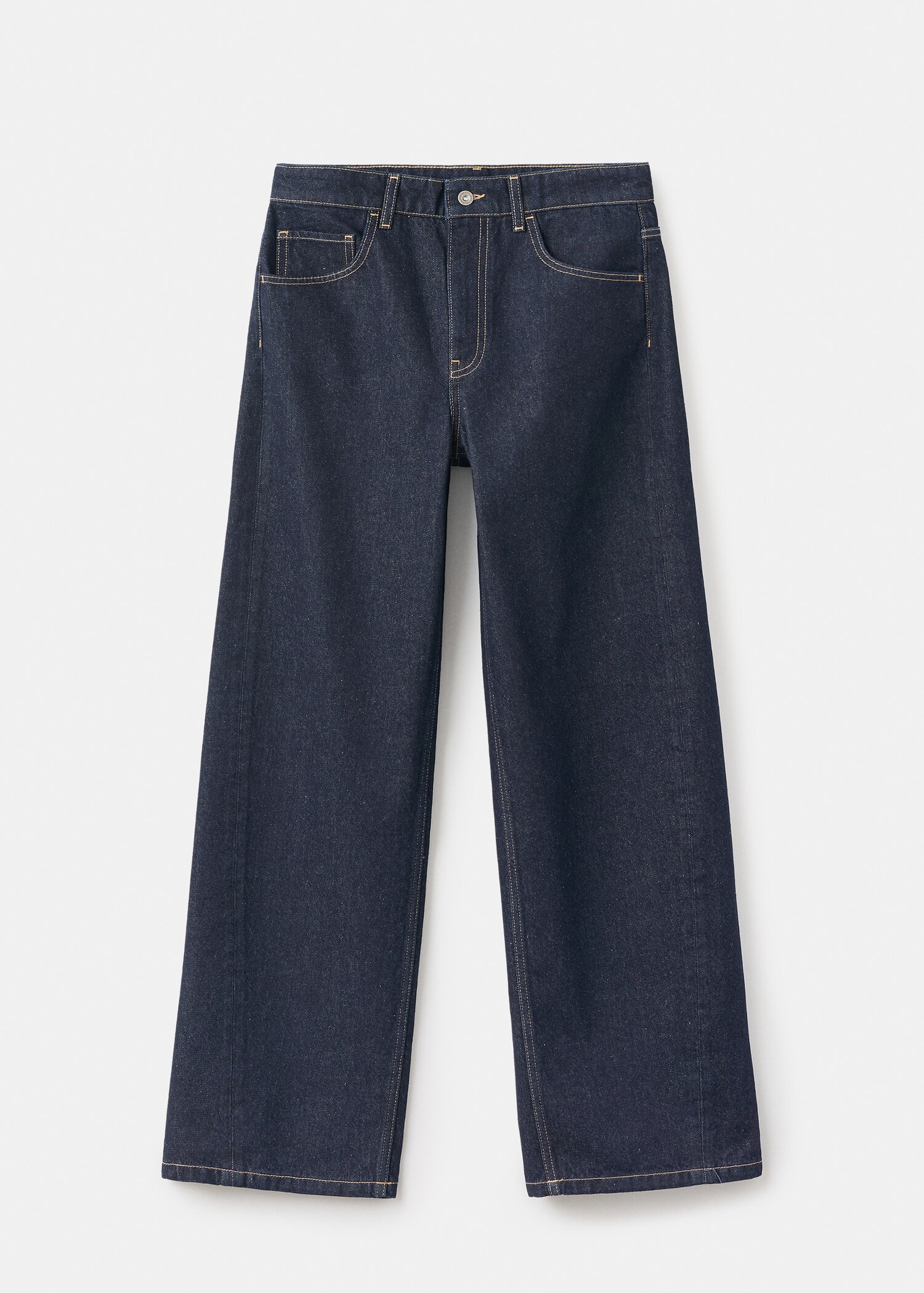 Mid-rise balloon jeans, rinse wash - Article without model