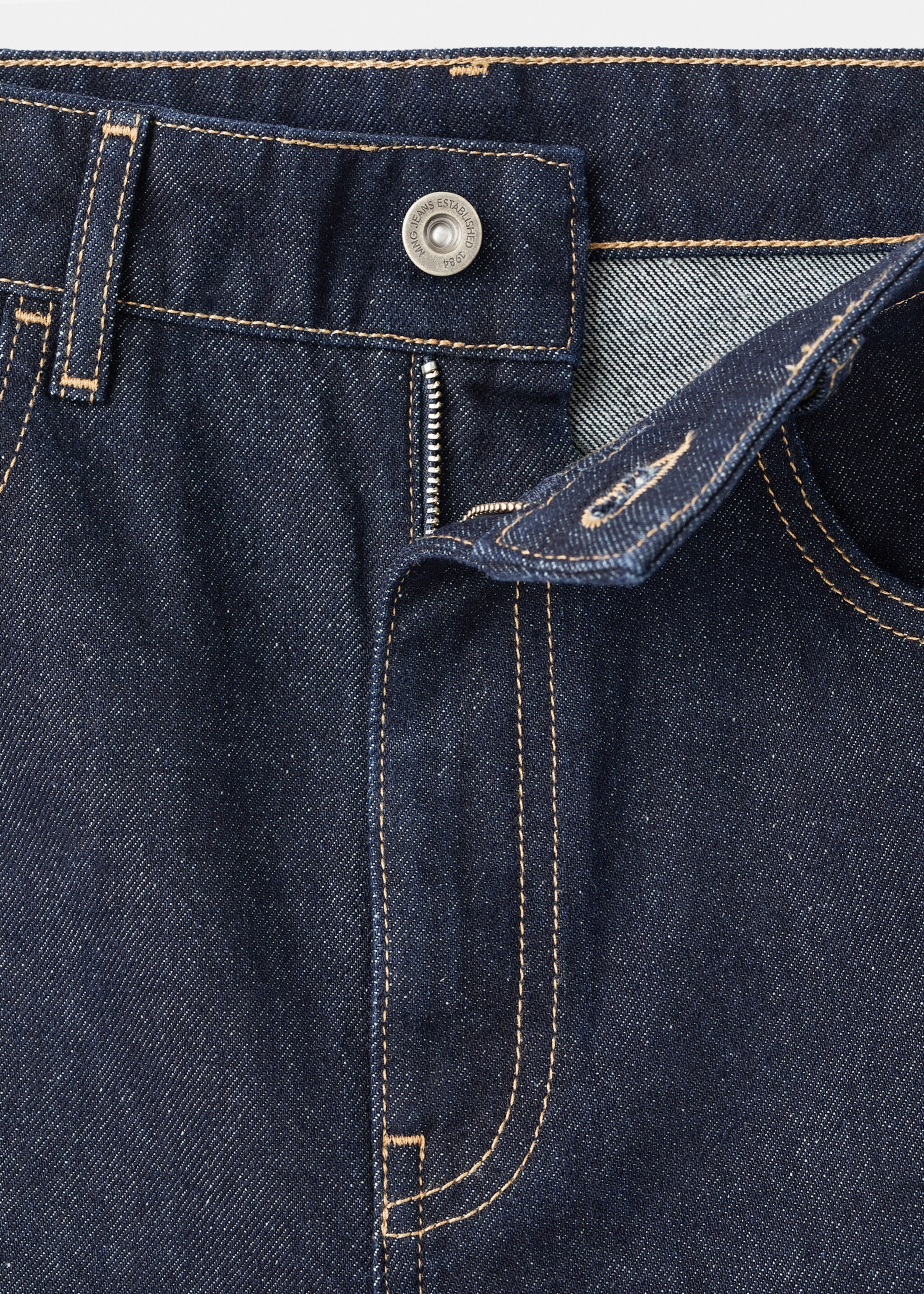 Mid-rise rinse-wash balloon jeans - Details of the article 8, Open Blue. Ref: 17076001-00.