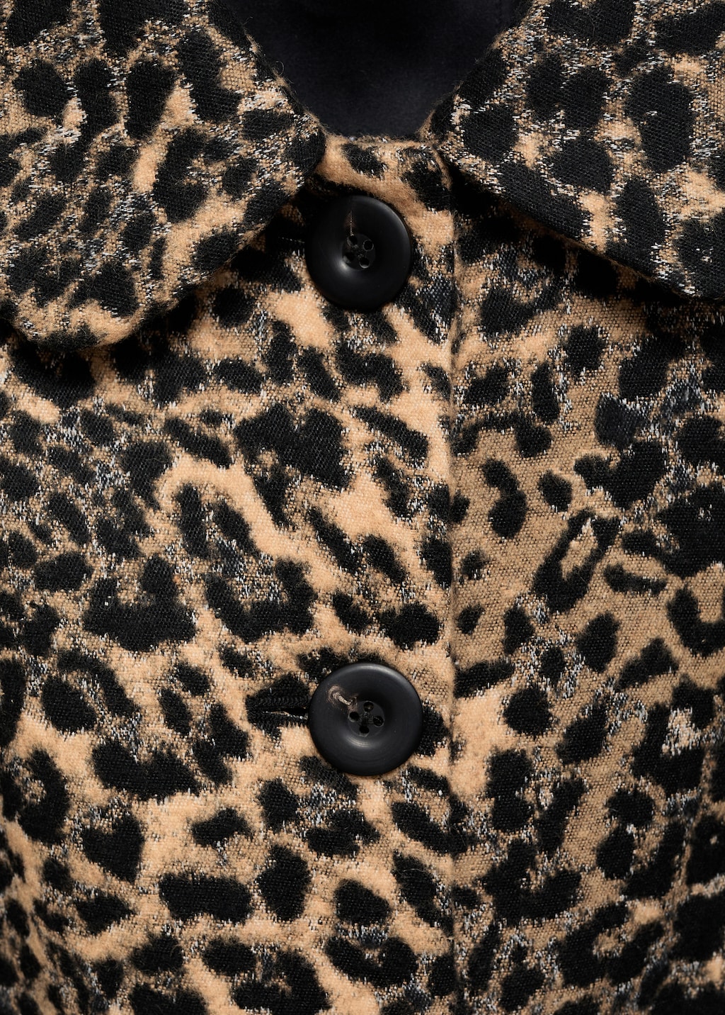 Mango Leopard-print long coat thumbnail