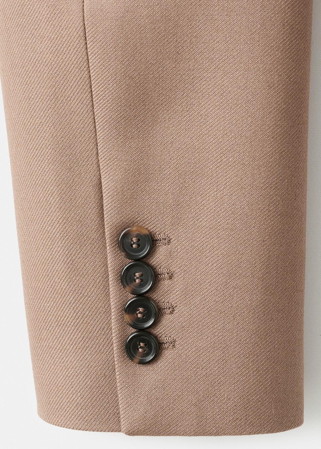 Wool-blend suit blazer with pockets