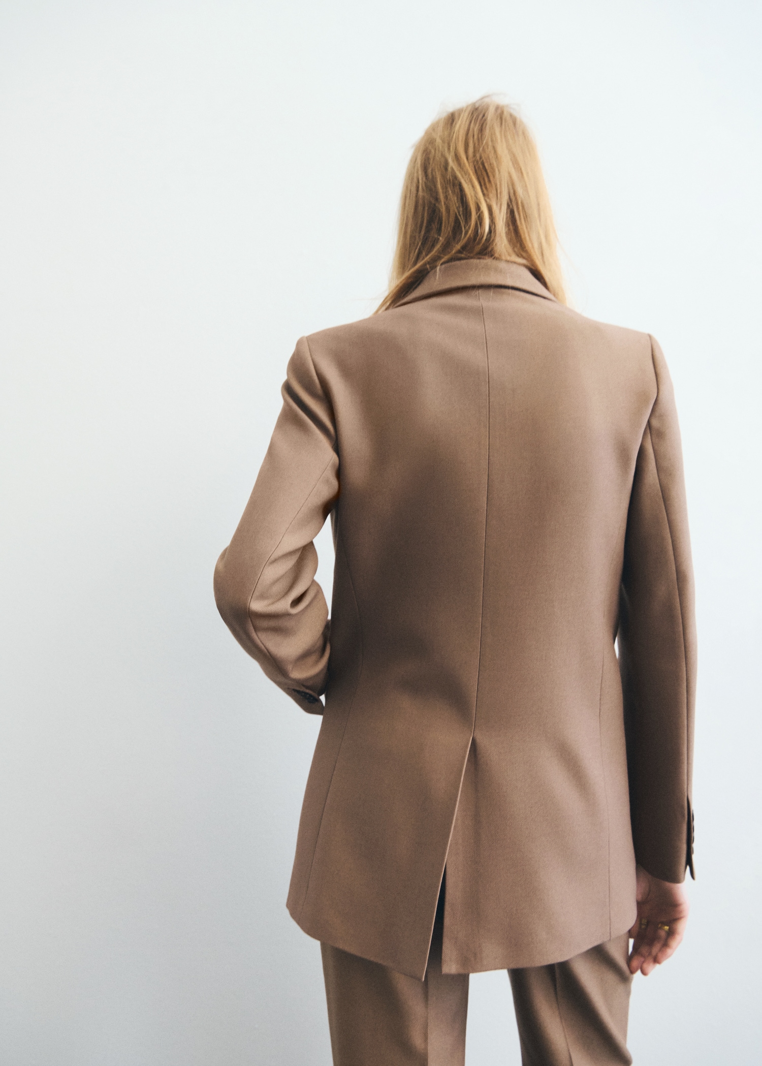 Wool-blend suit jacket with pockets Women MANGO Indonesia