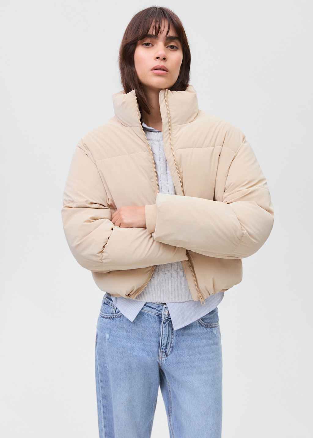 Soft quilted anorak