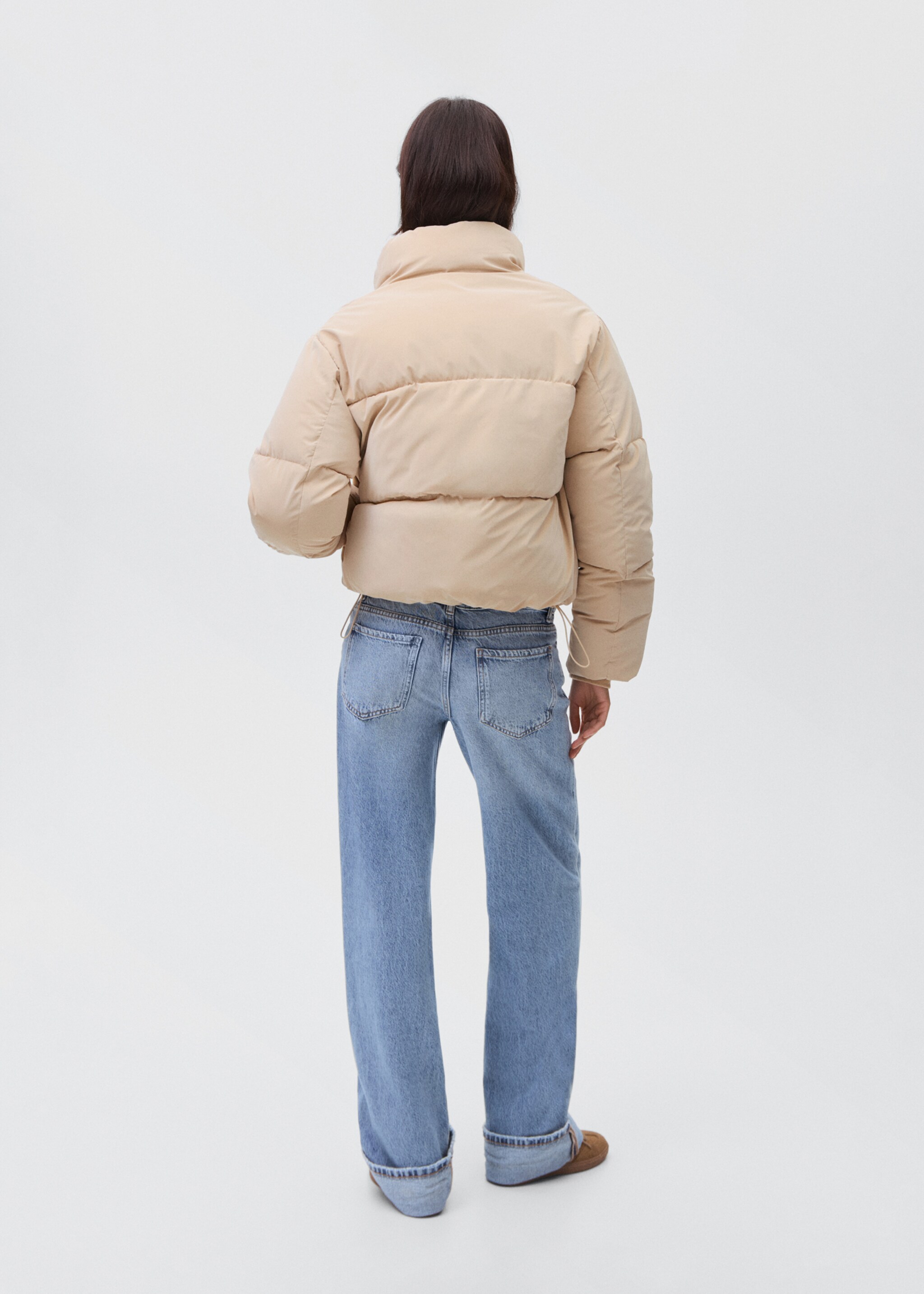 Soft quilted anorak - Reverse of the article, Beige. Ref: 17076325-00.