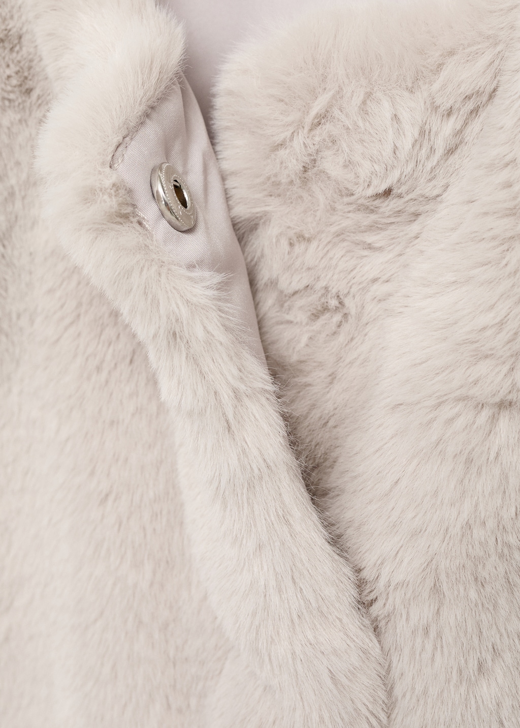 Fur-effect cape vest