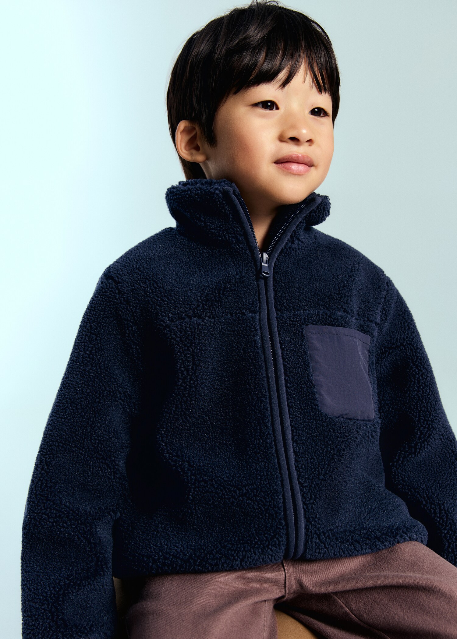 Veste tissu polaire - Plan moyen