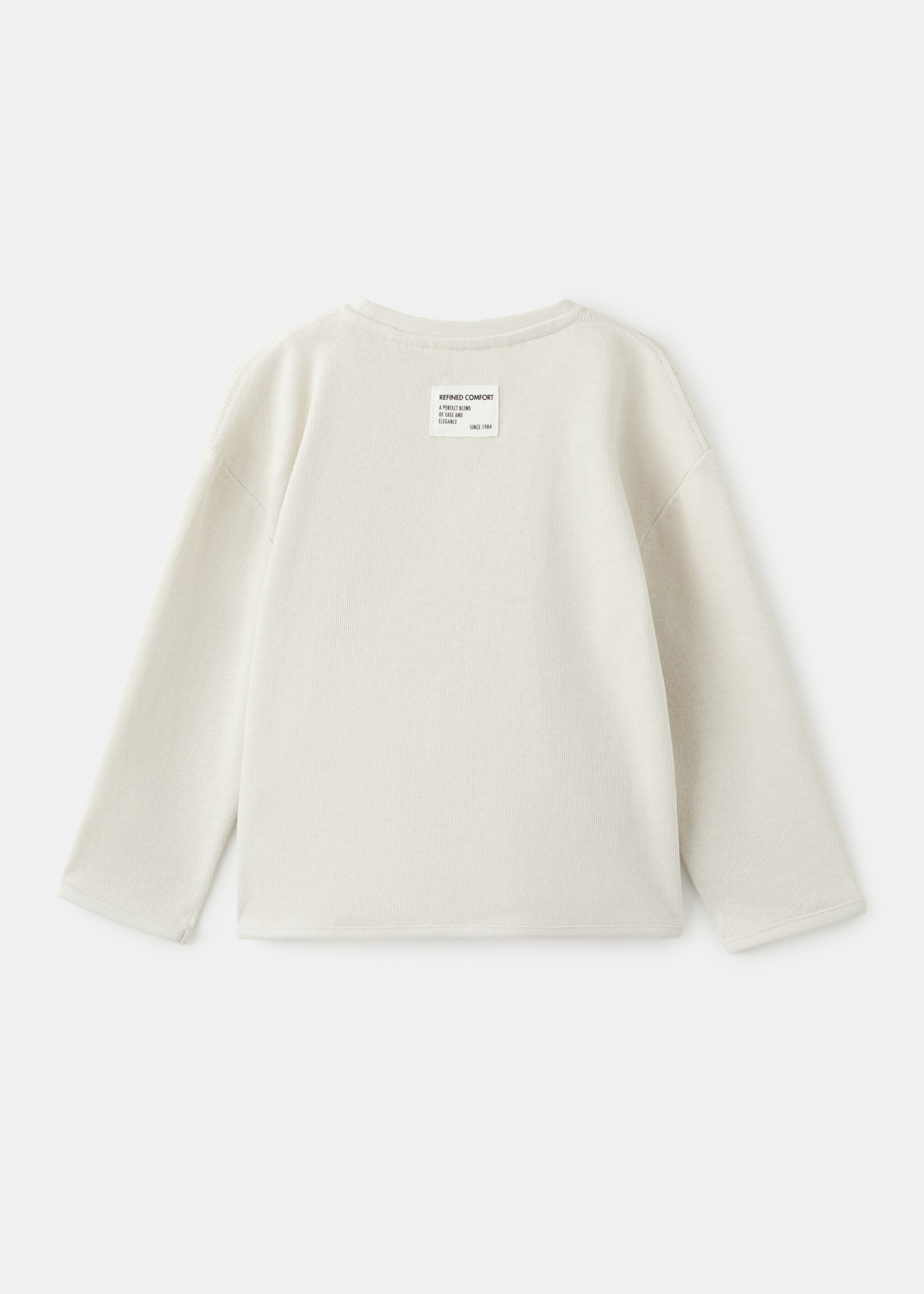 T-shirt comfy - Verso de l’article, Gris glacé. Ref: 17076336-00.